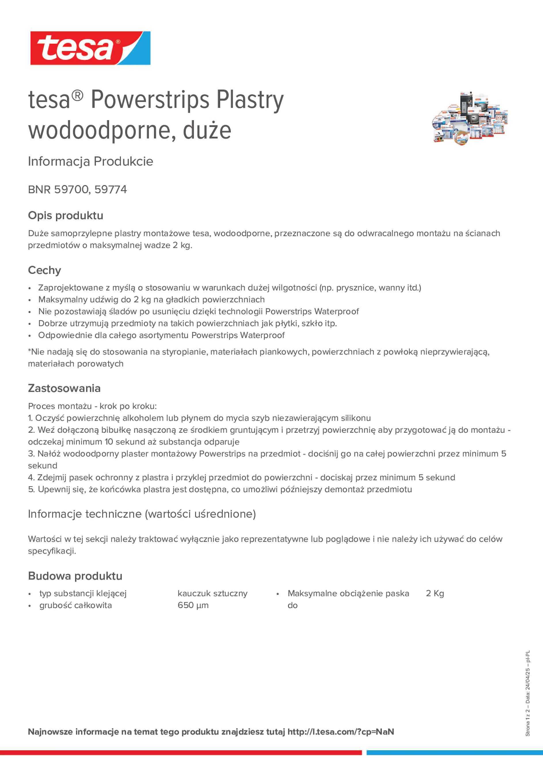 Product information_tesa® Powerstrips 59700_pl-PL