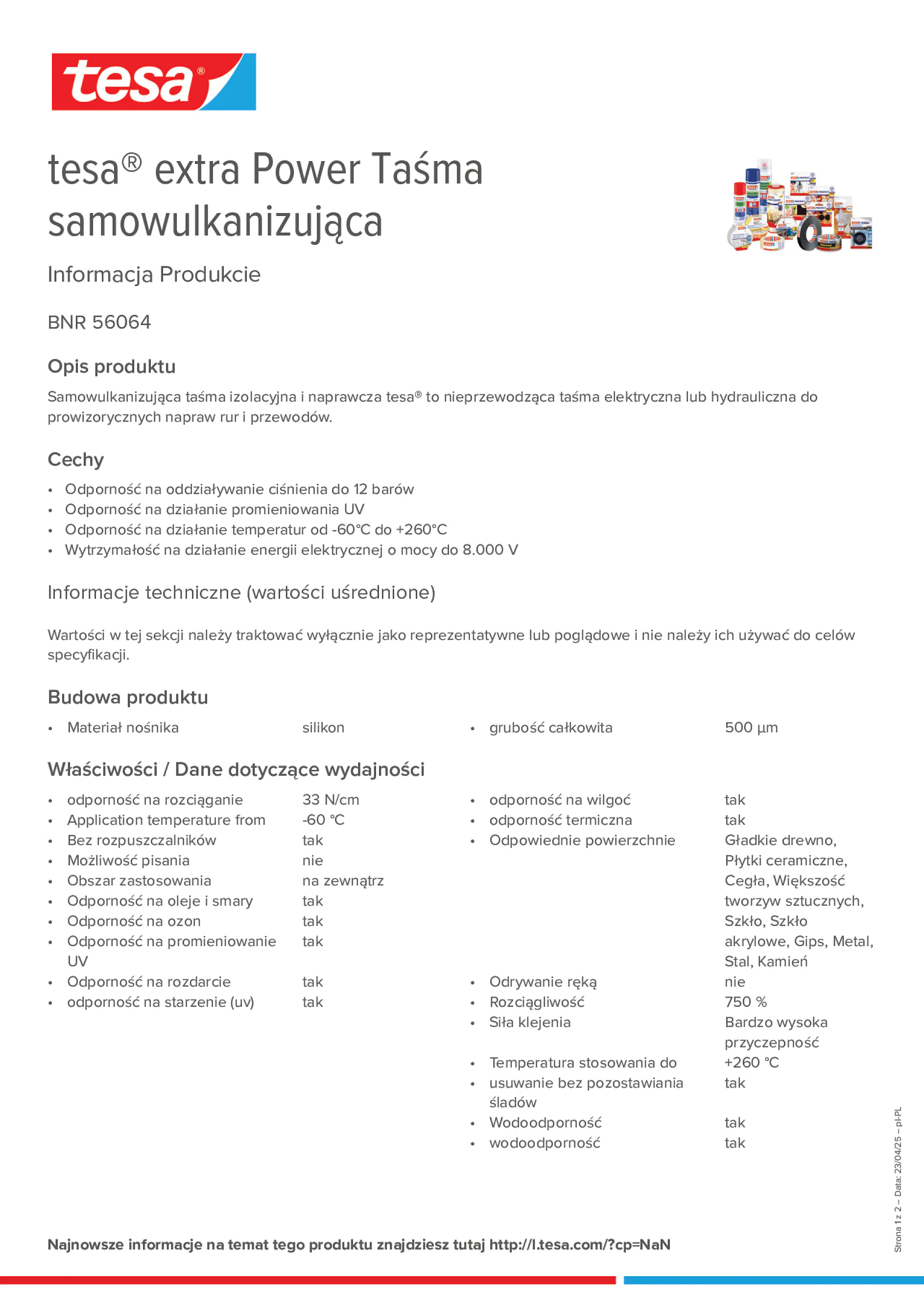 Product information_tesa® extra Power 56064_pl-PL