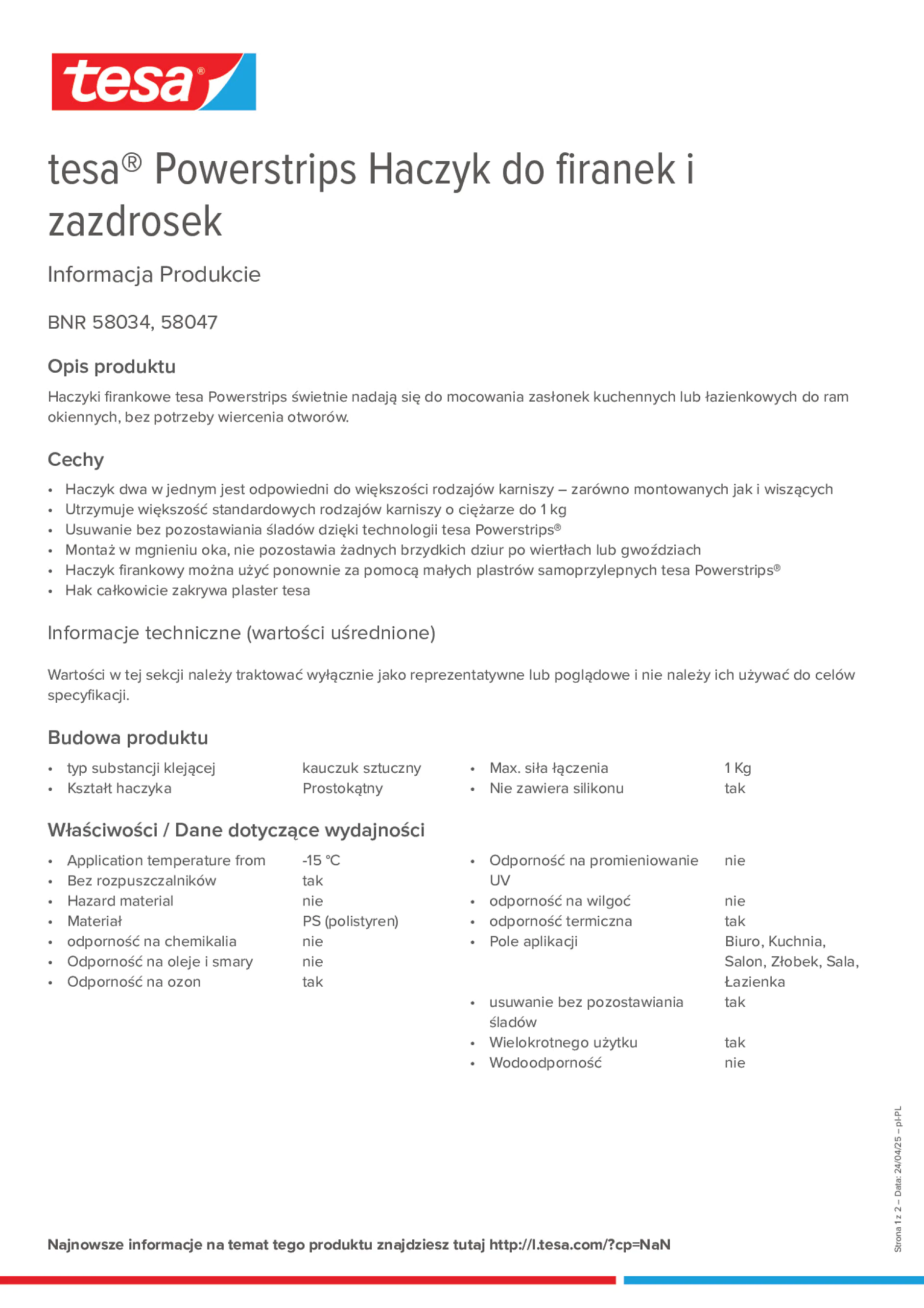 Product information_tesa® Powerstrips 58034_pl-PL