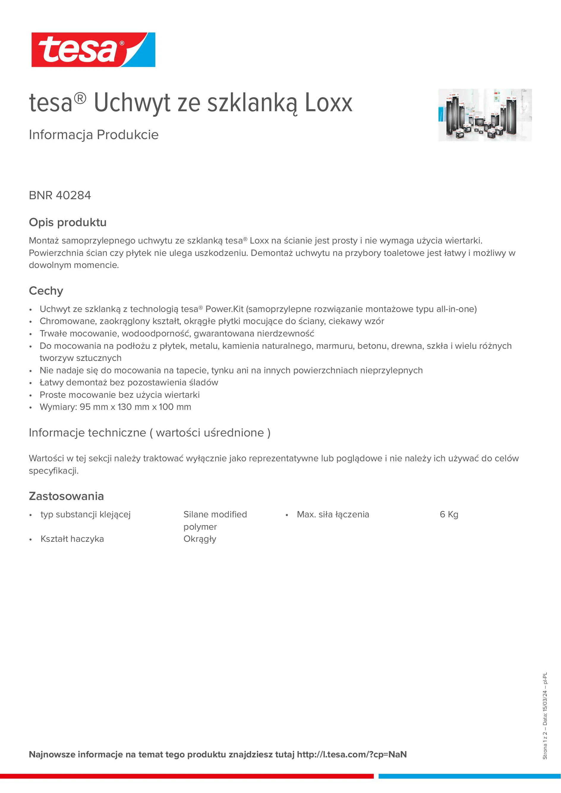 Product information_tesa® 40284_pl-PL