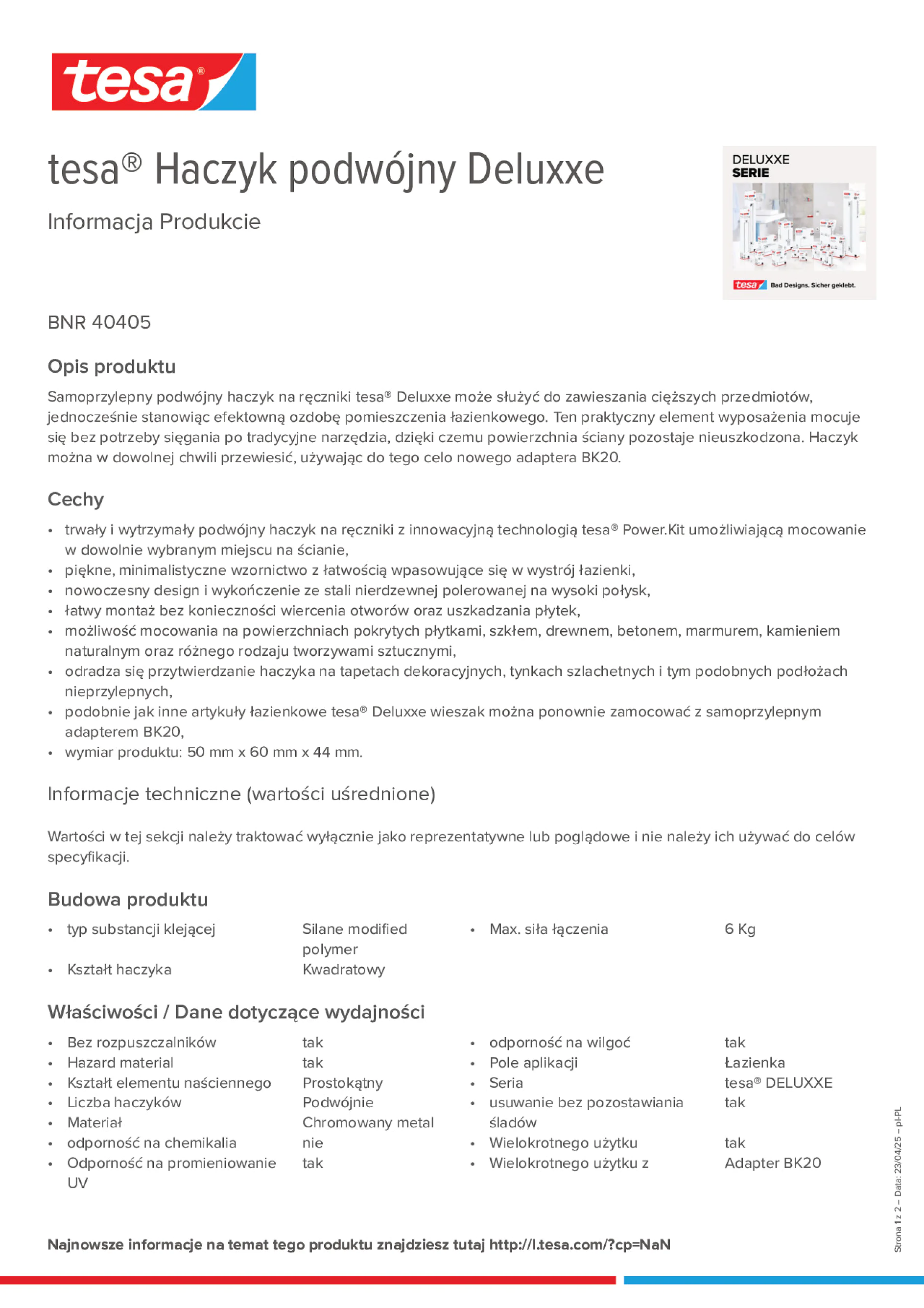 Product information_tesa® 40405_pl-PL