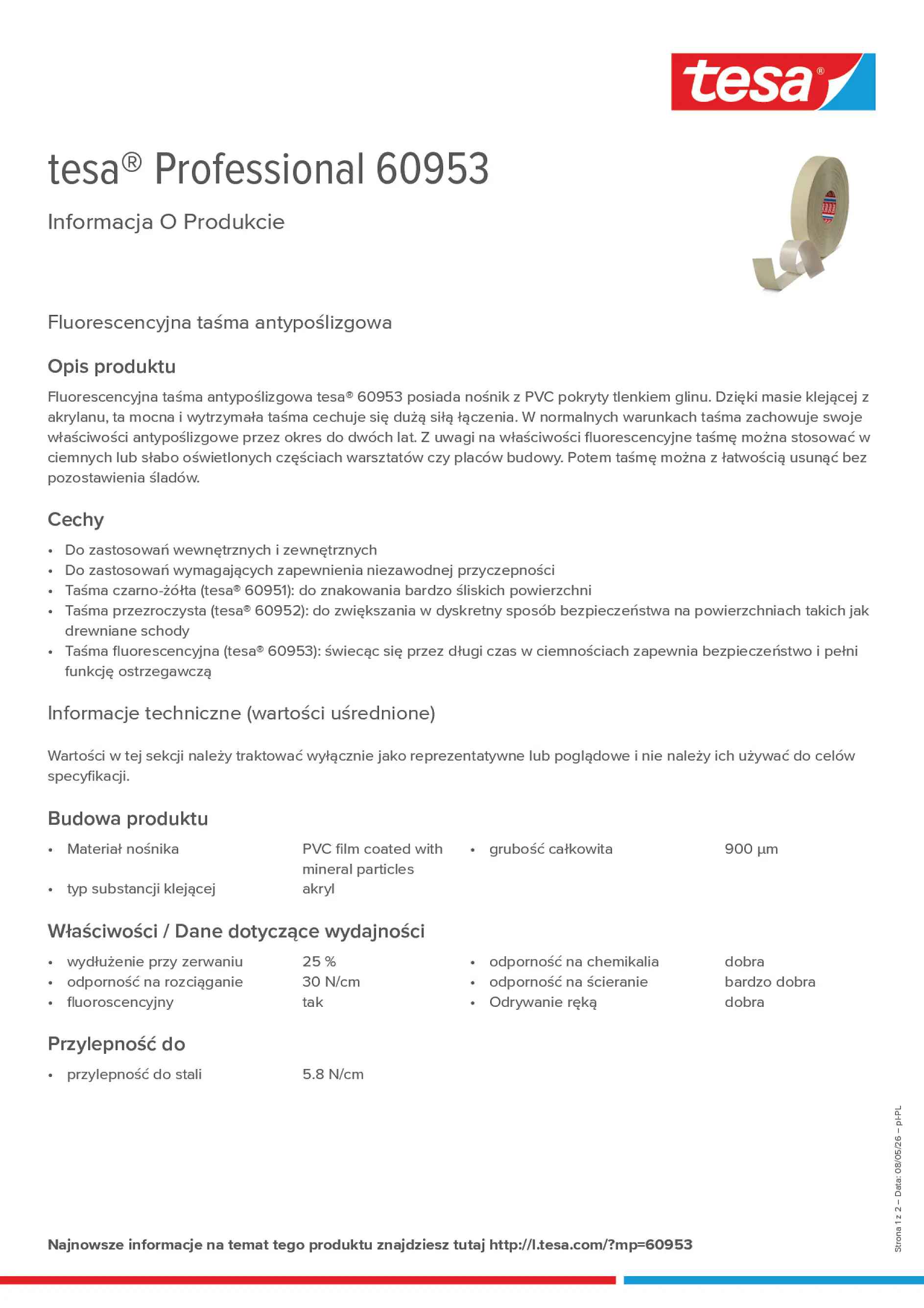 Product information_tesa® Professional 60953_pl-PL