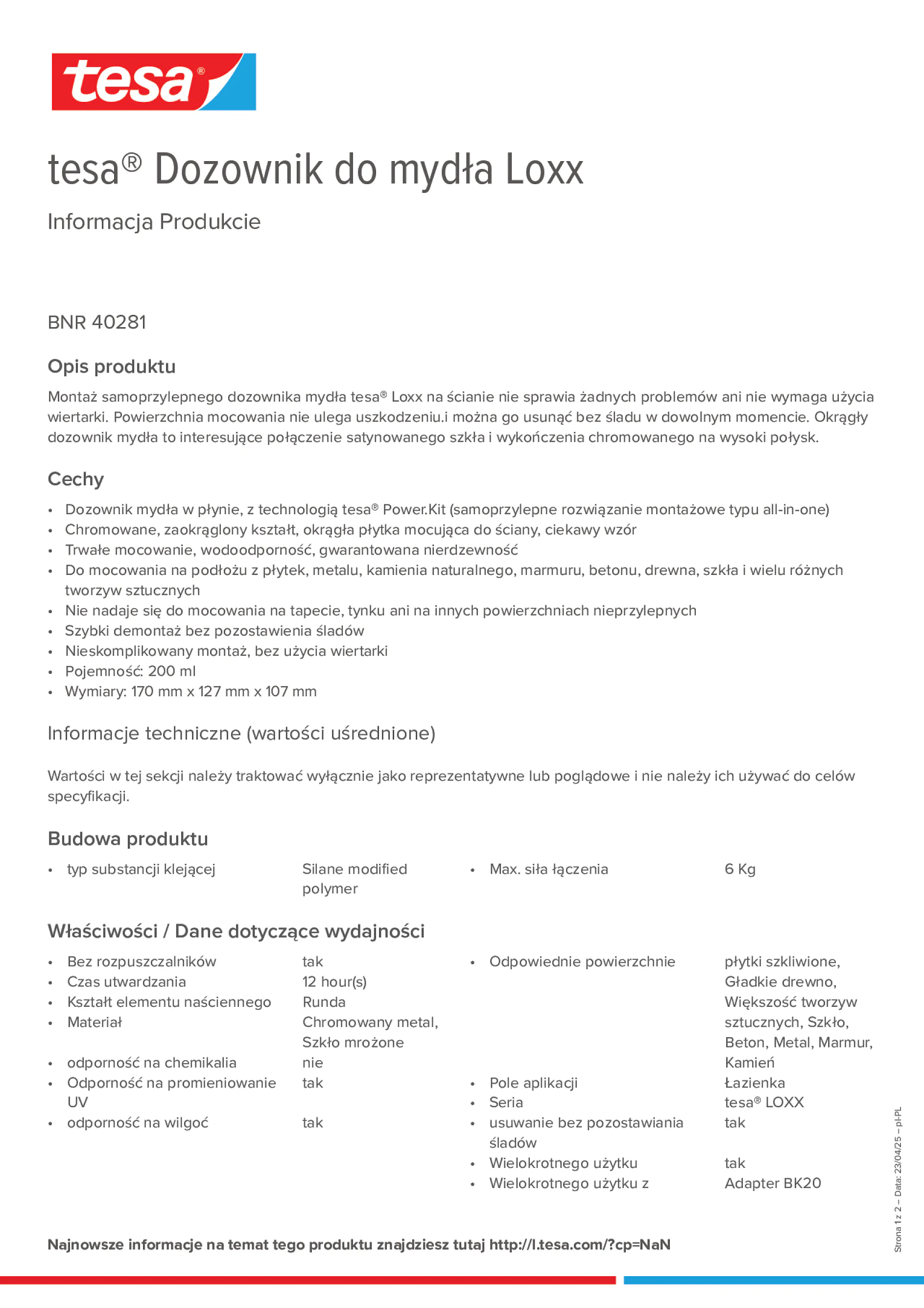 Product information_tesa® 40281_pl-PL