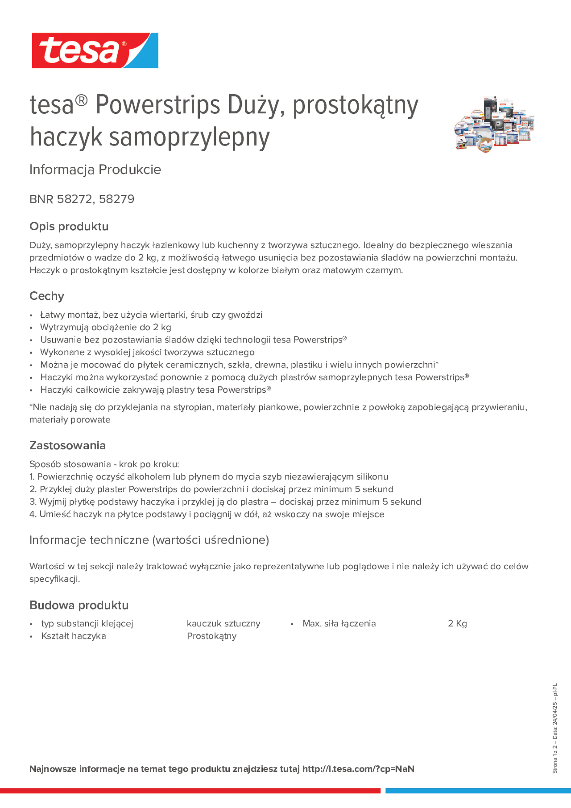 Product information_tesa® Powerstrips 58272_pl-PL