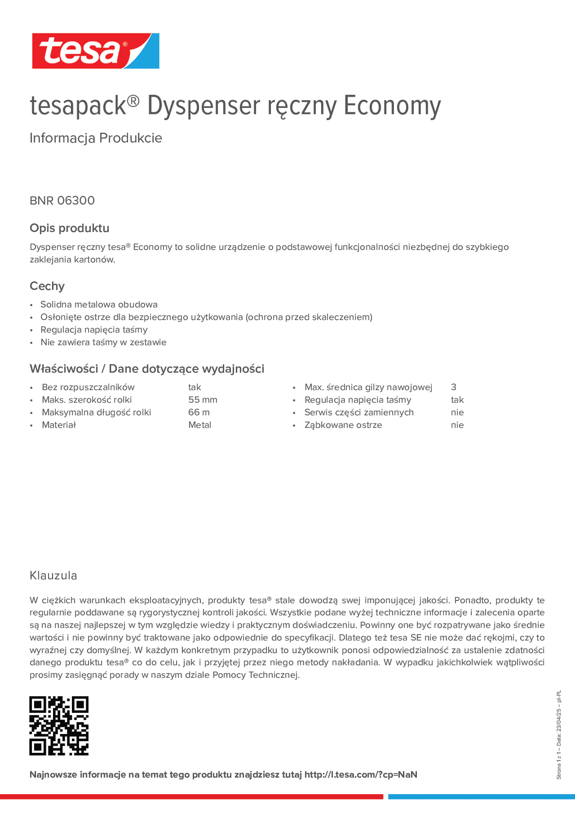 Product information_tesapack® 06300_pl-PL