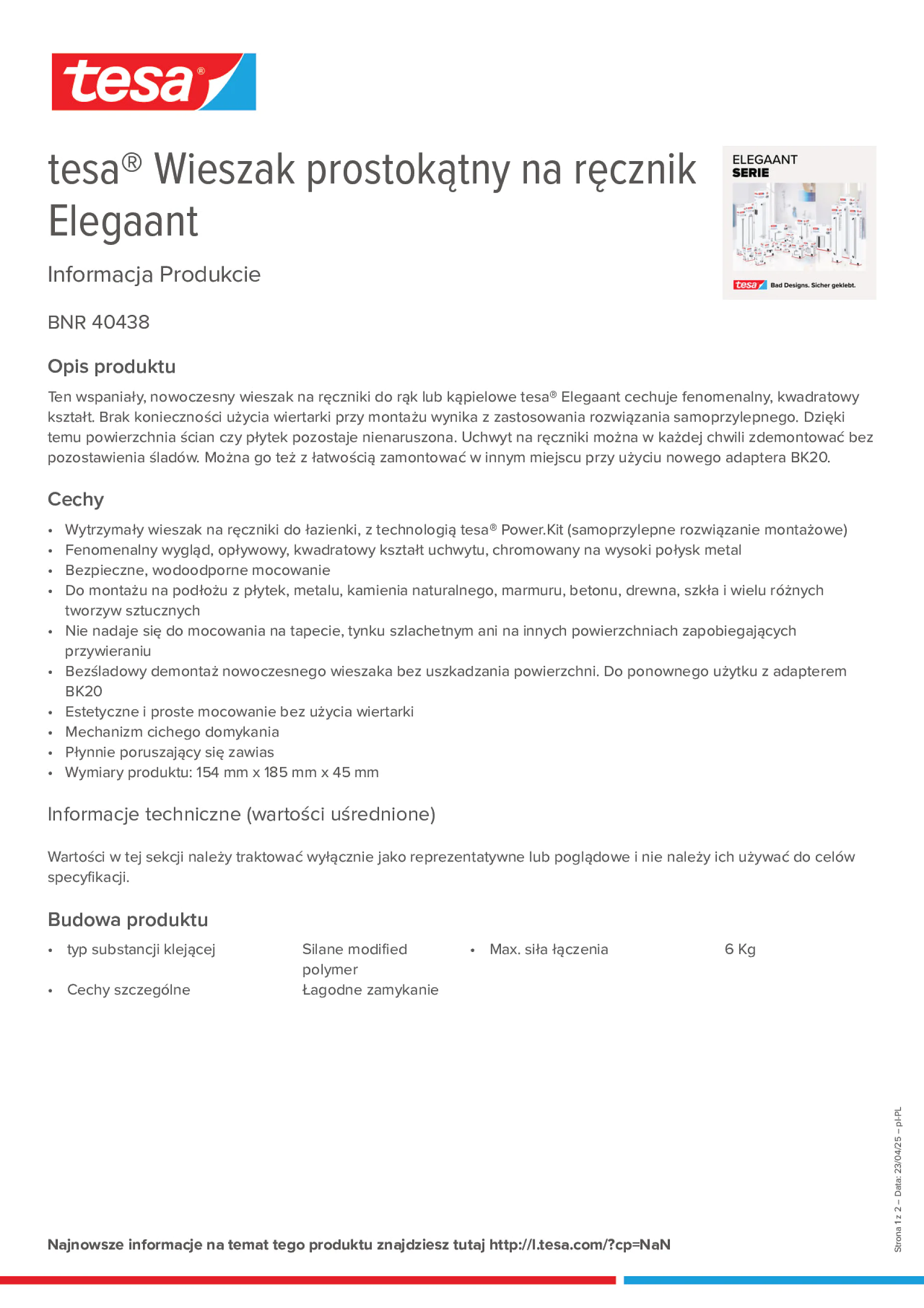 Product information_tesa® 40438_pl-PL