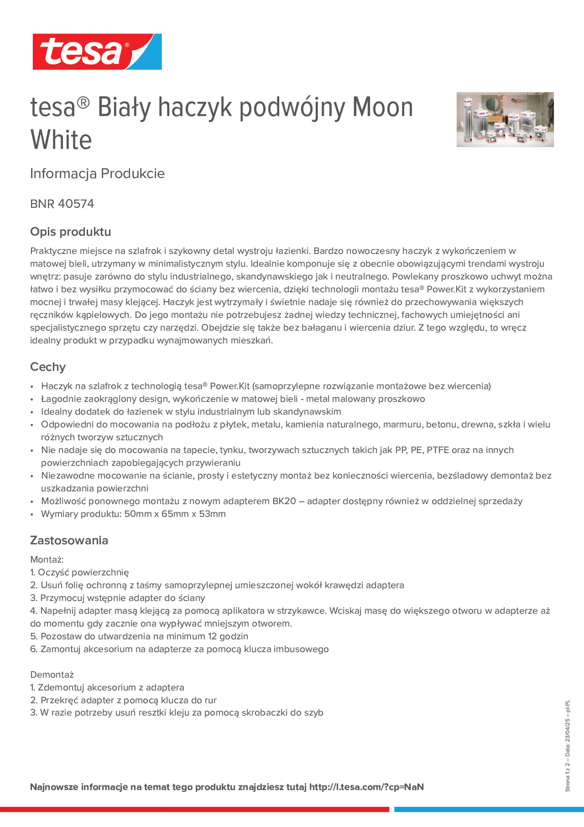 Product information_tesa® 40574_pl-PL