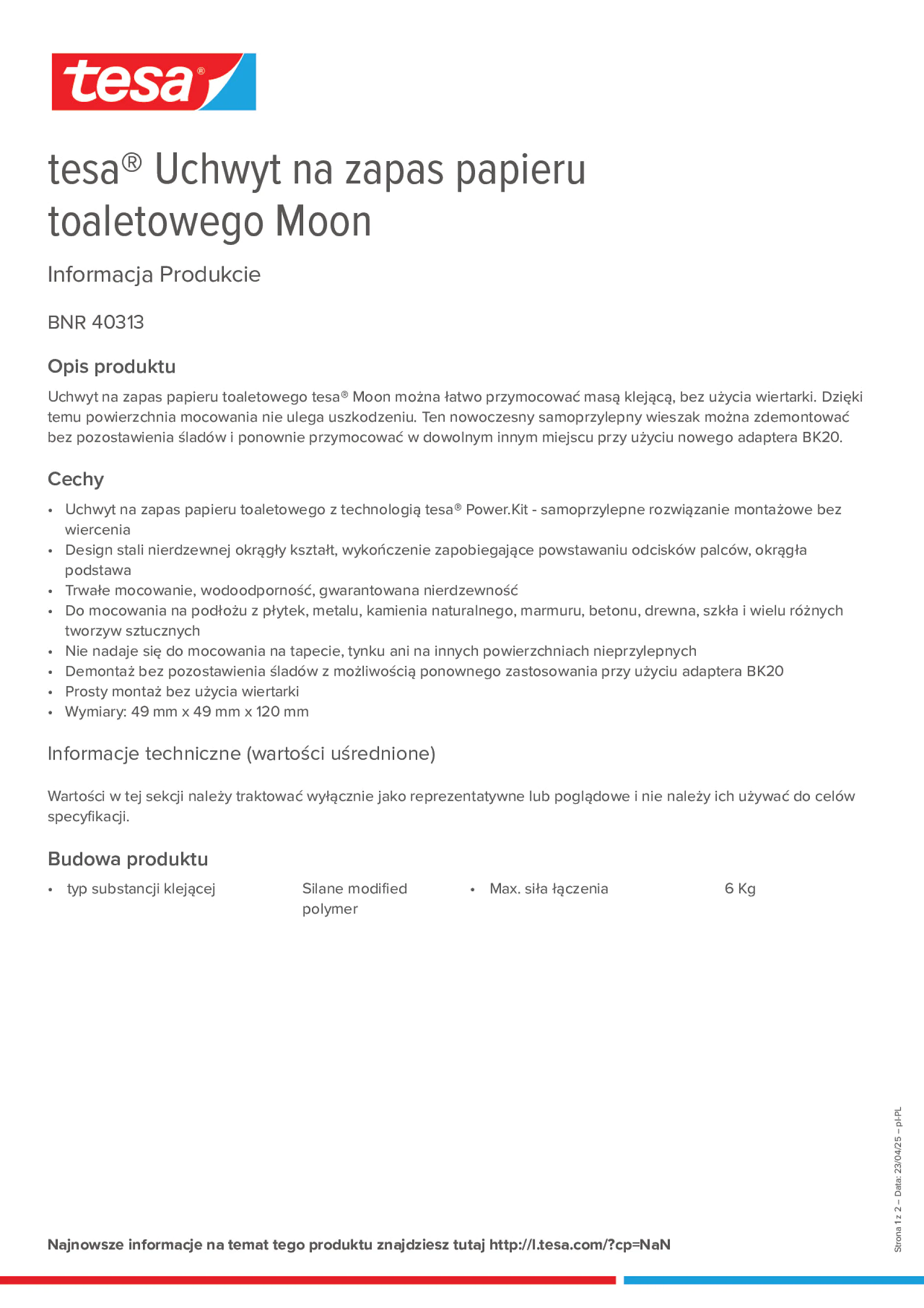 Product information_tesa® 40313_pl-PL