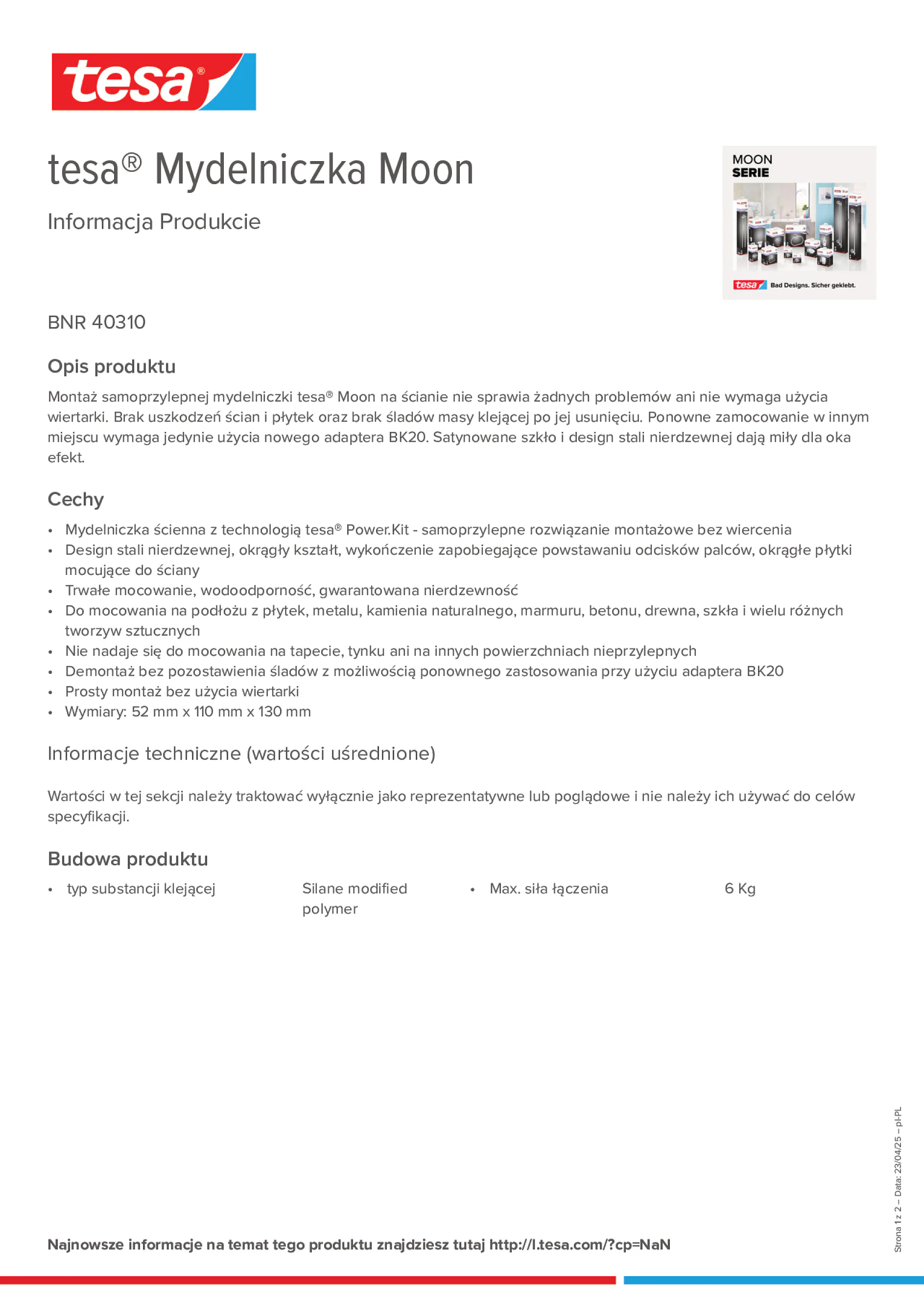 Product information_tesa® 40310_pl-PL