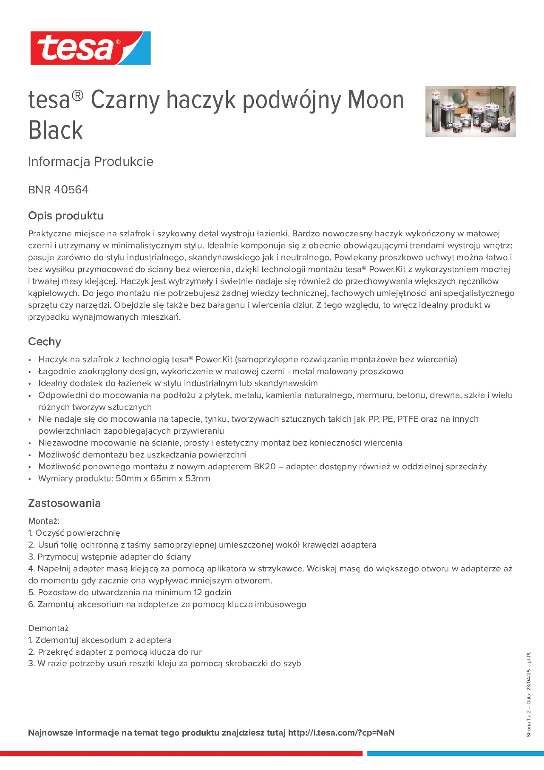 Product information_tesa® 40564_pl-PL