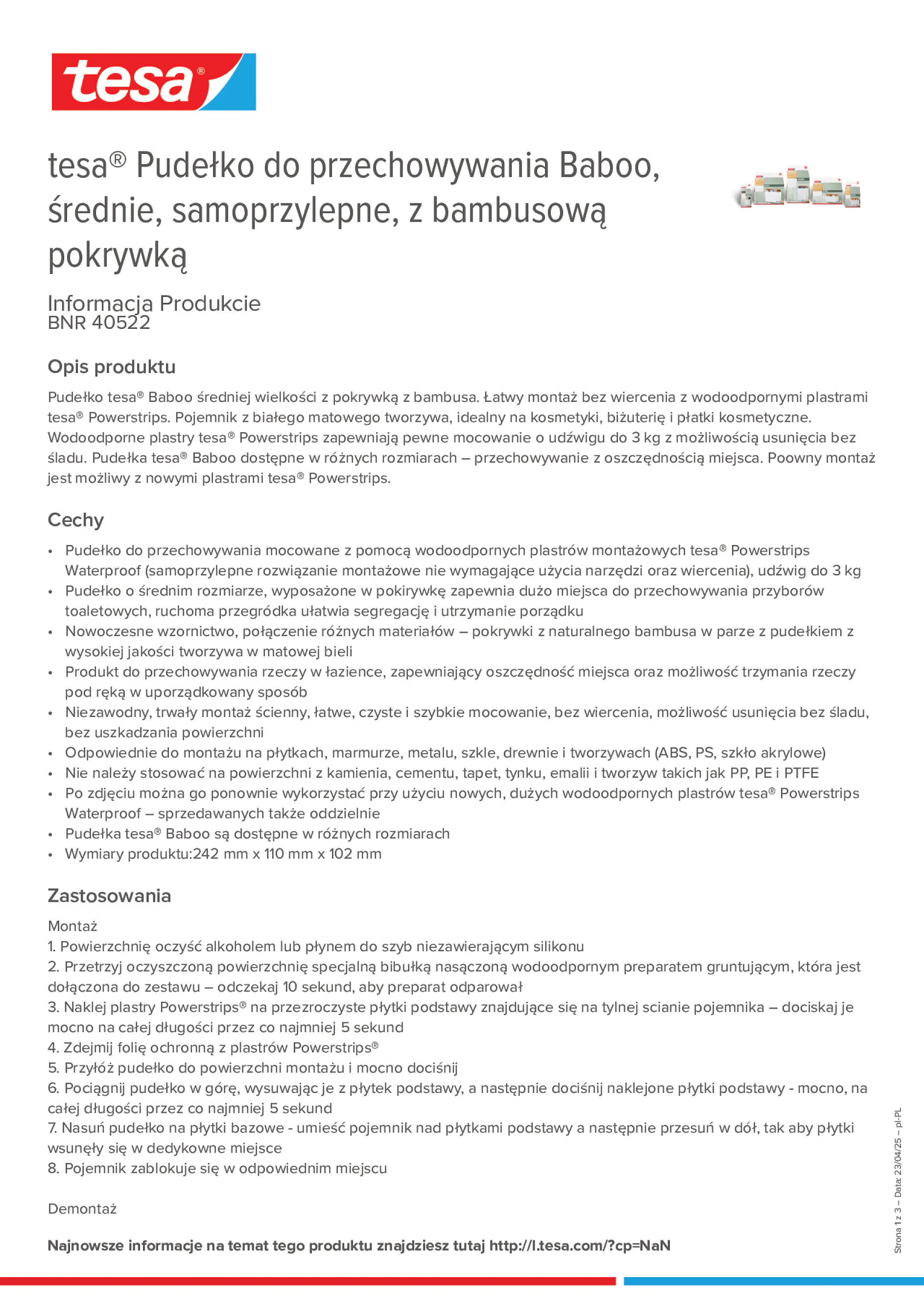 Product information_tesa® 40522_pl-PL