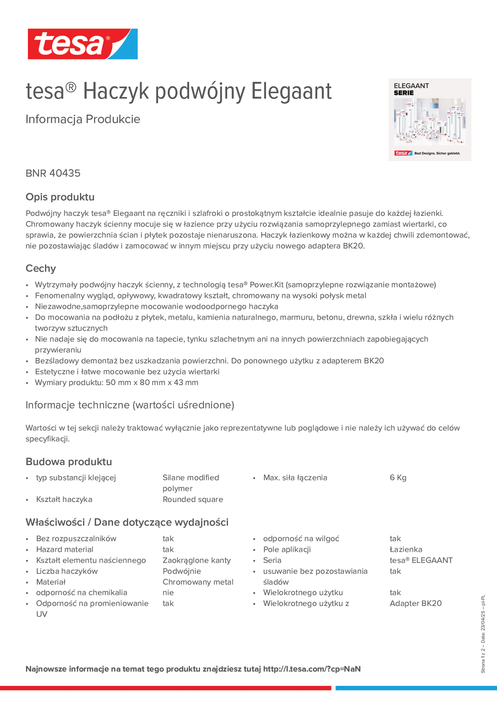 Product information_tesa® 40435_pl-PL