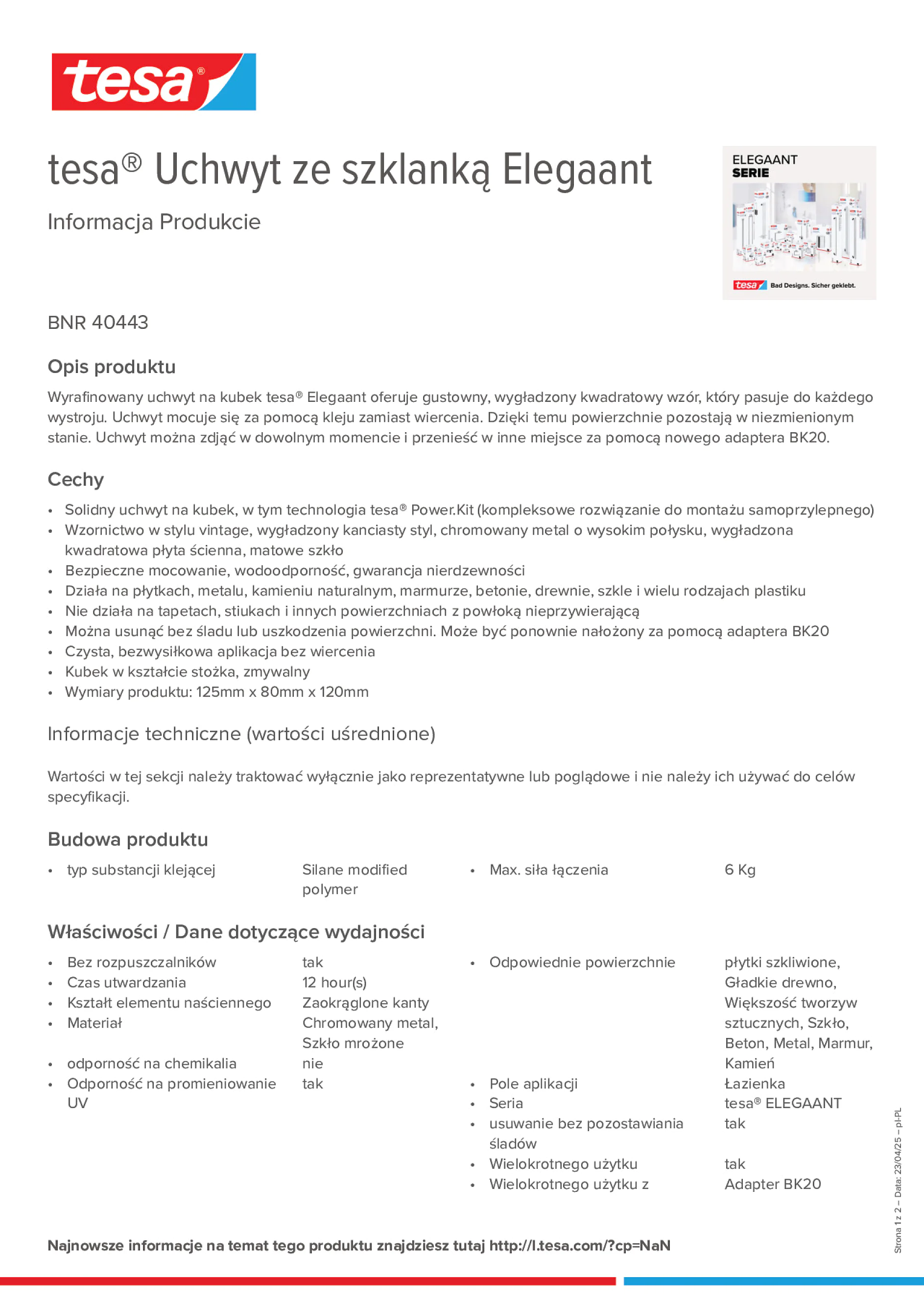 Product information_tesa® 40443_pl-PL