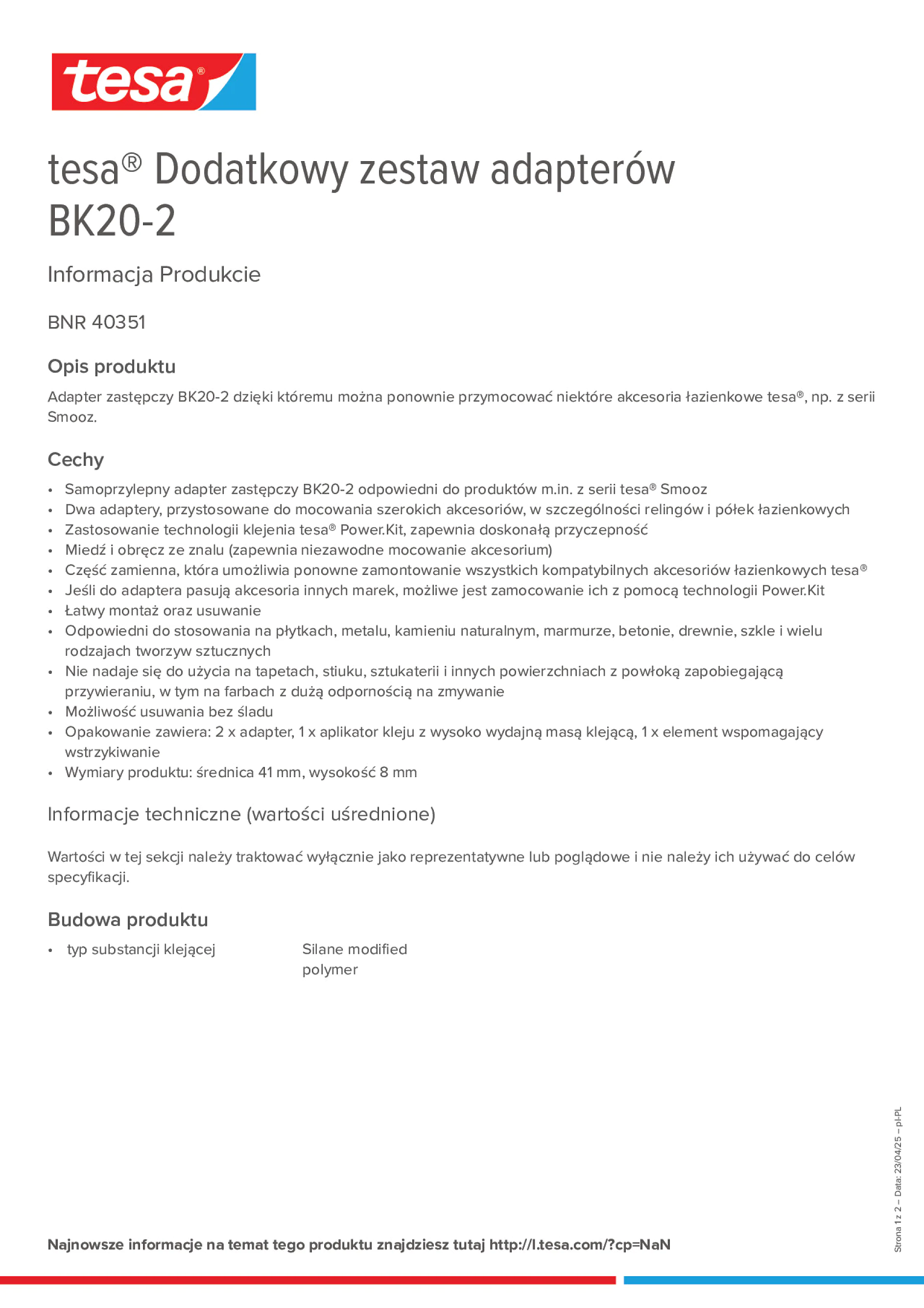 Product information_tesa® 40351_pl-PL