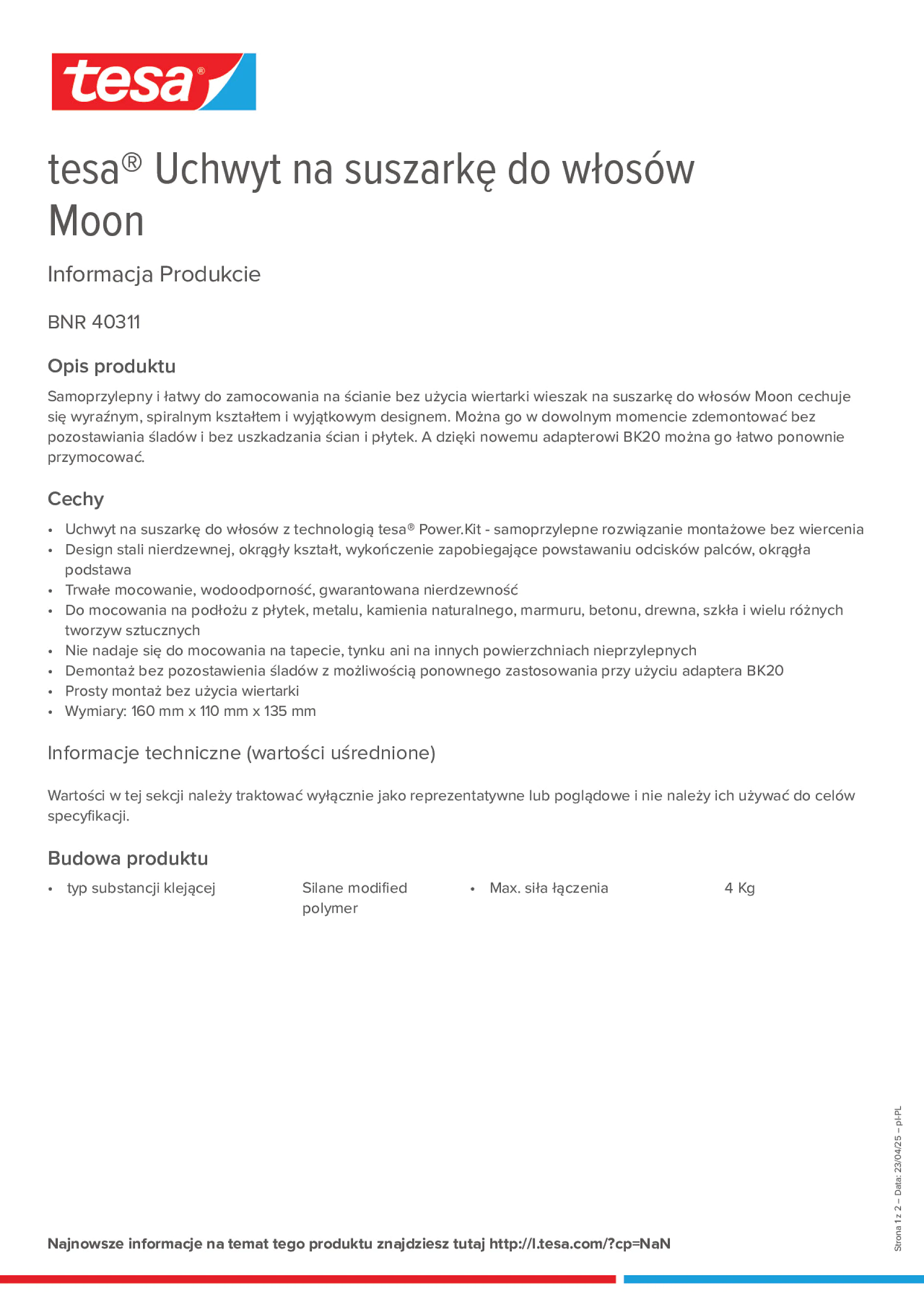 Product information_tesa® 40311_pl-PL