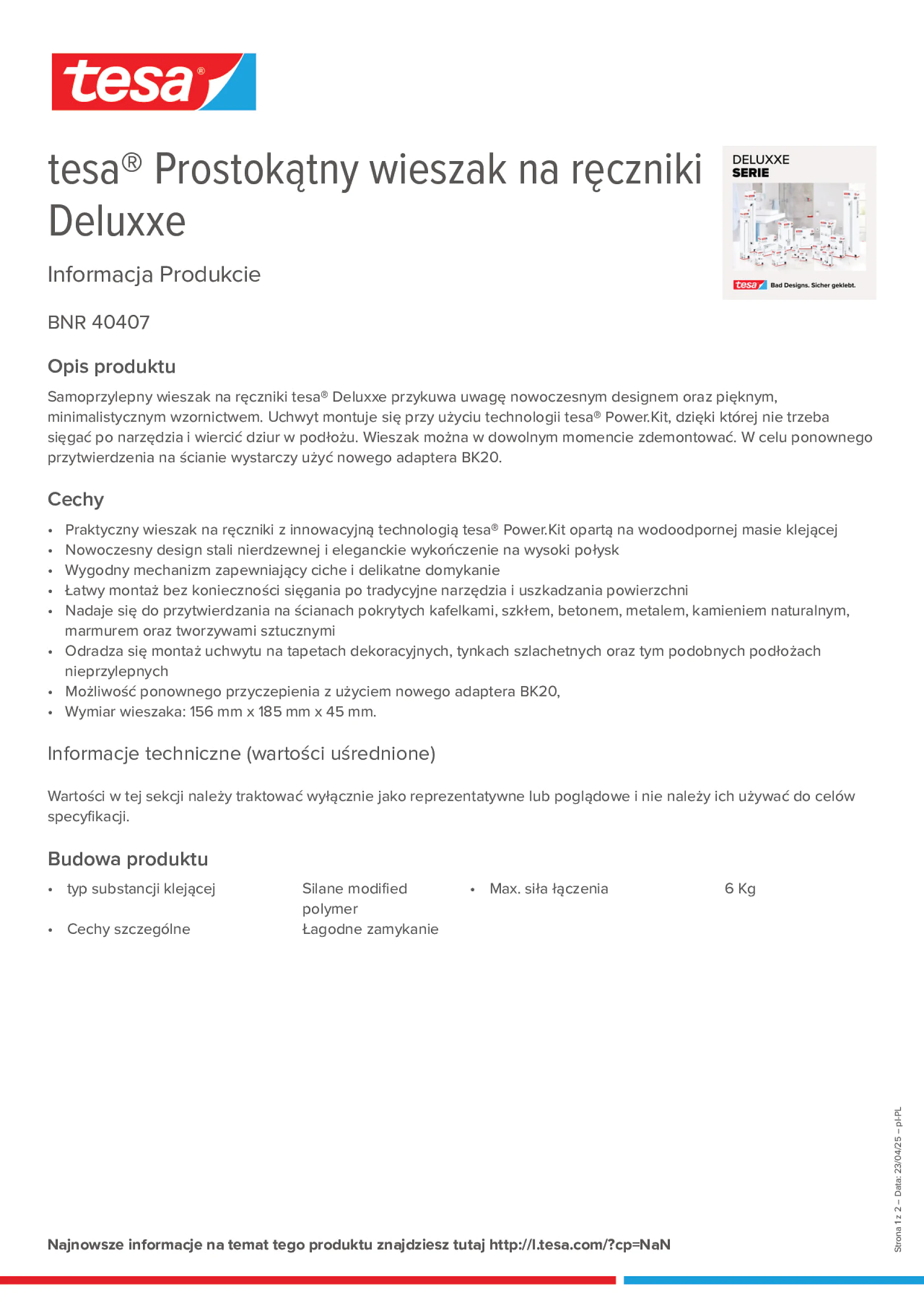 Product information_tesa® 40407_pl-PL