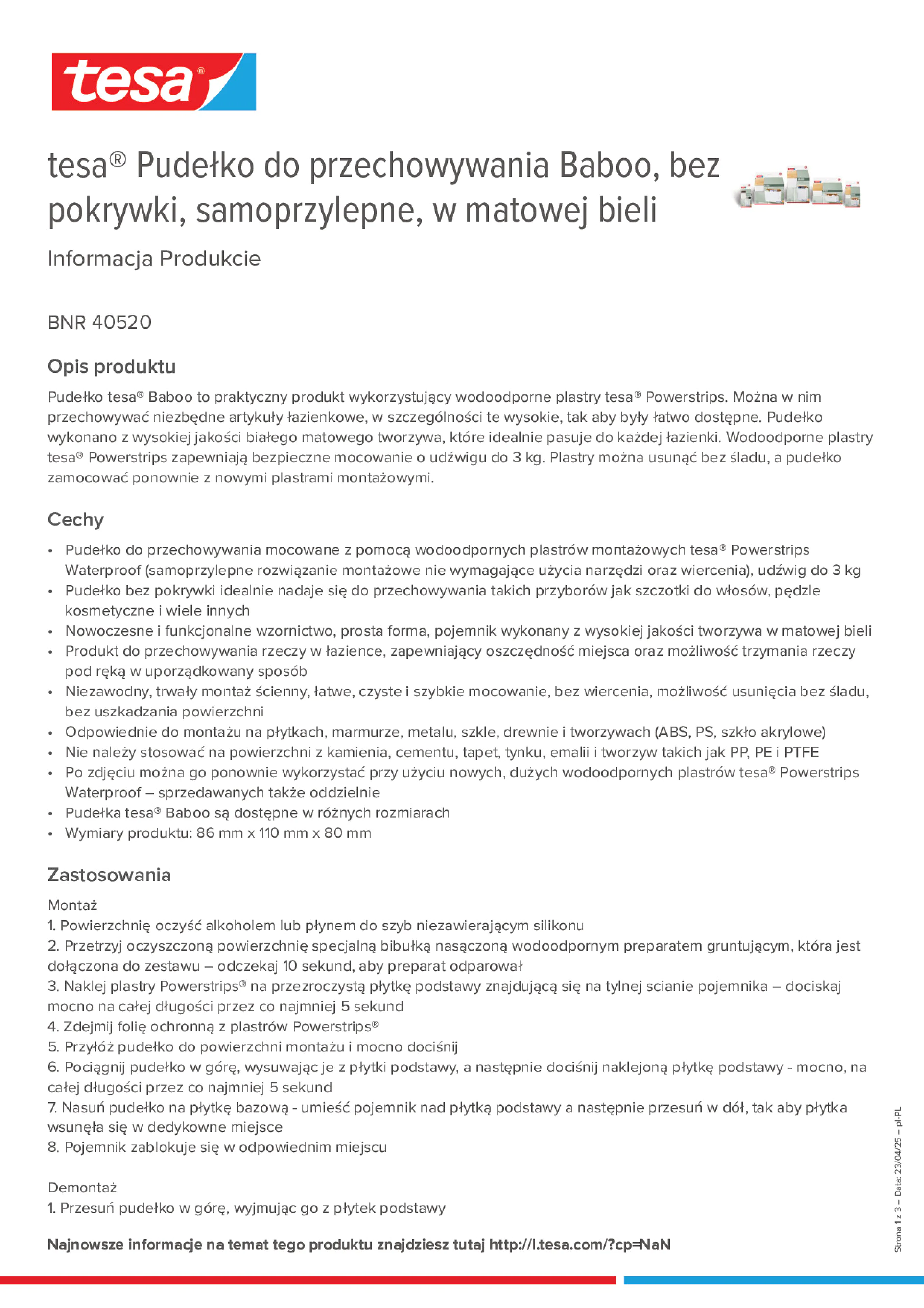 Product information_tesa® 40520_pl-PL