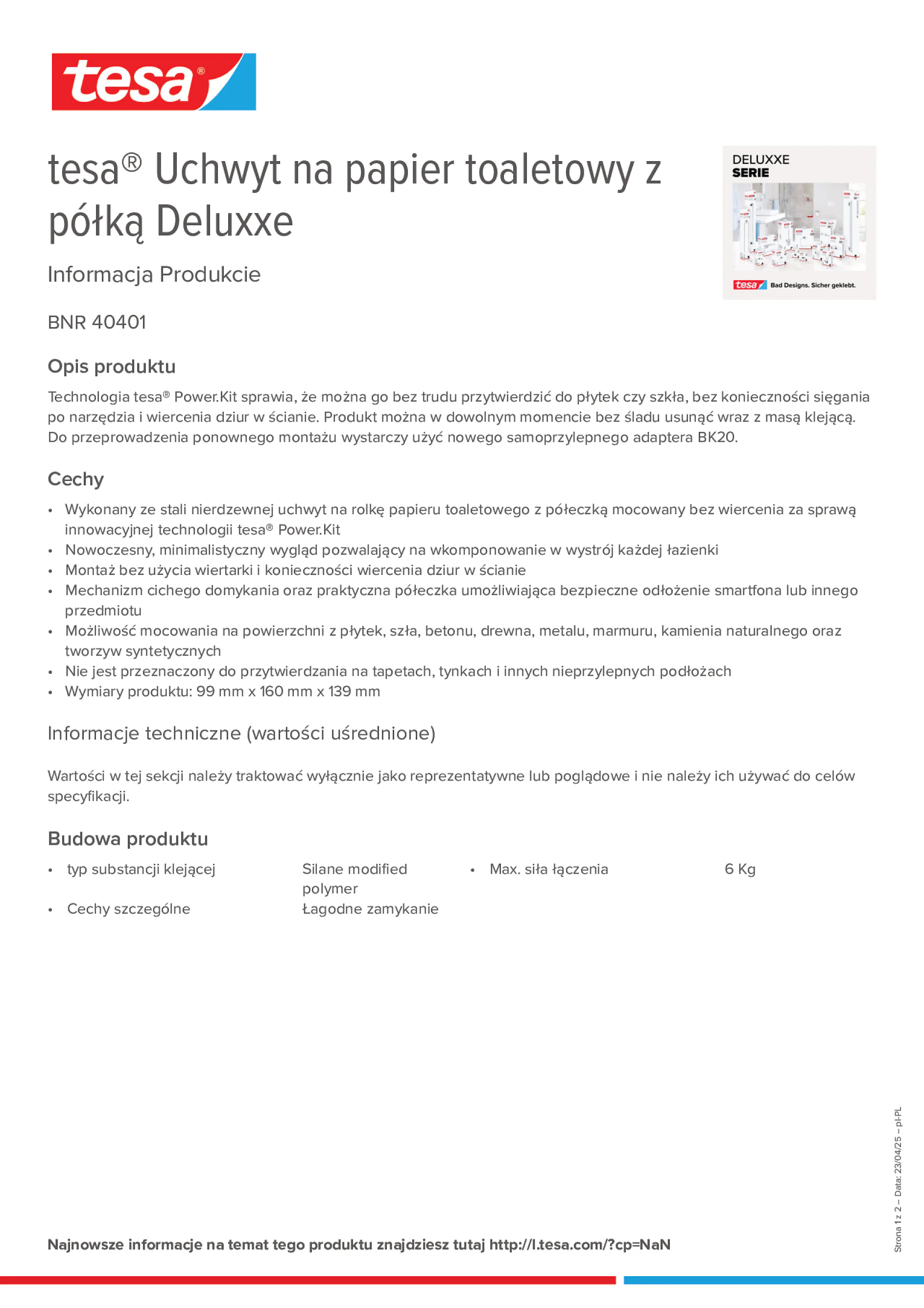 Product information_tesa® 40401_pl-PL