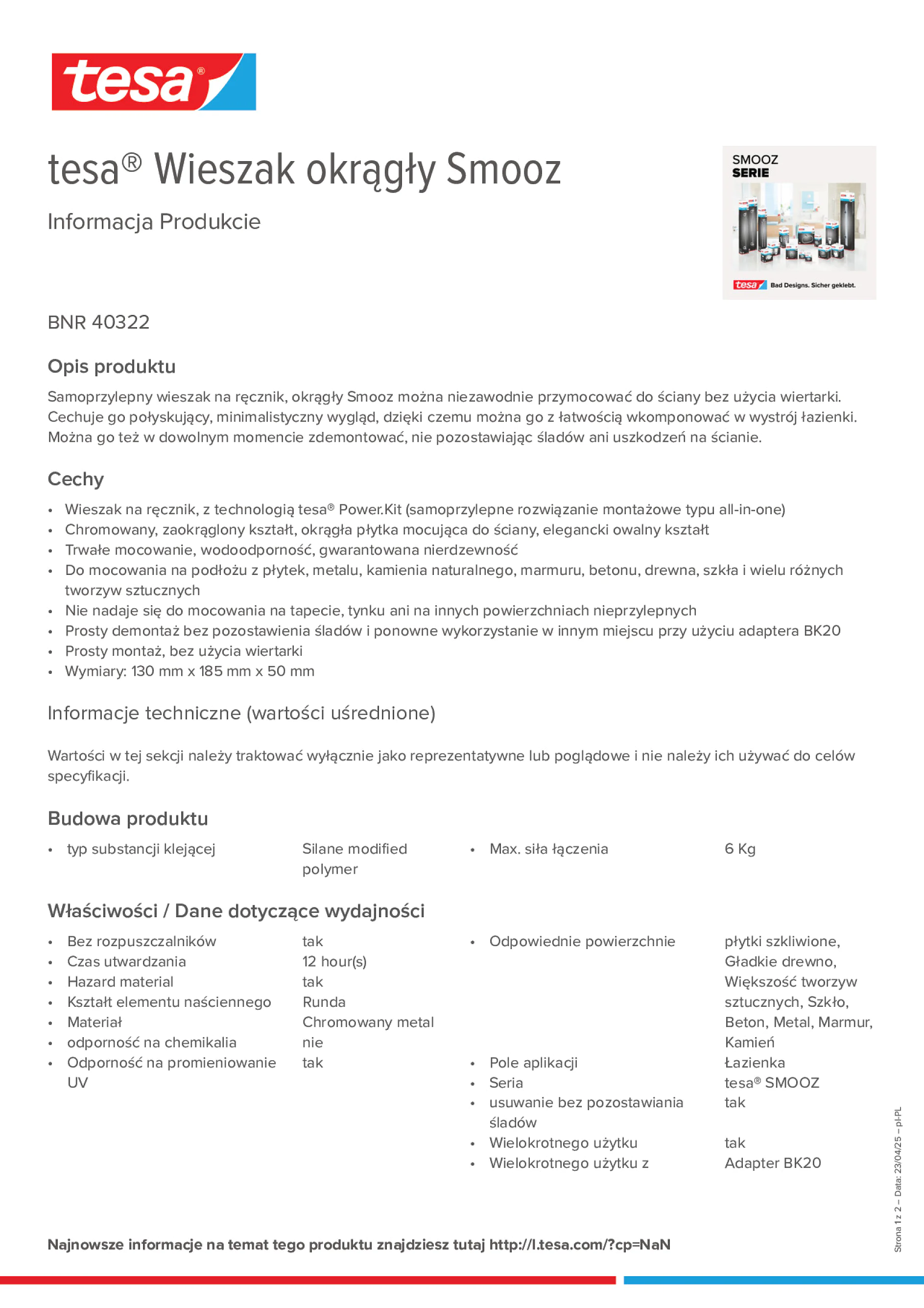 Product information_tesa® 40322_pl-PL