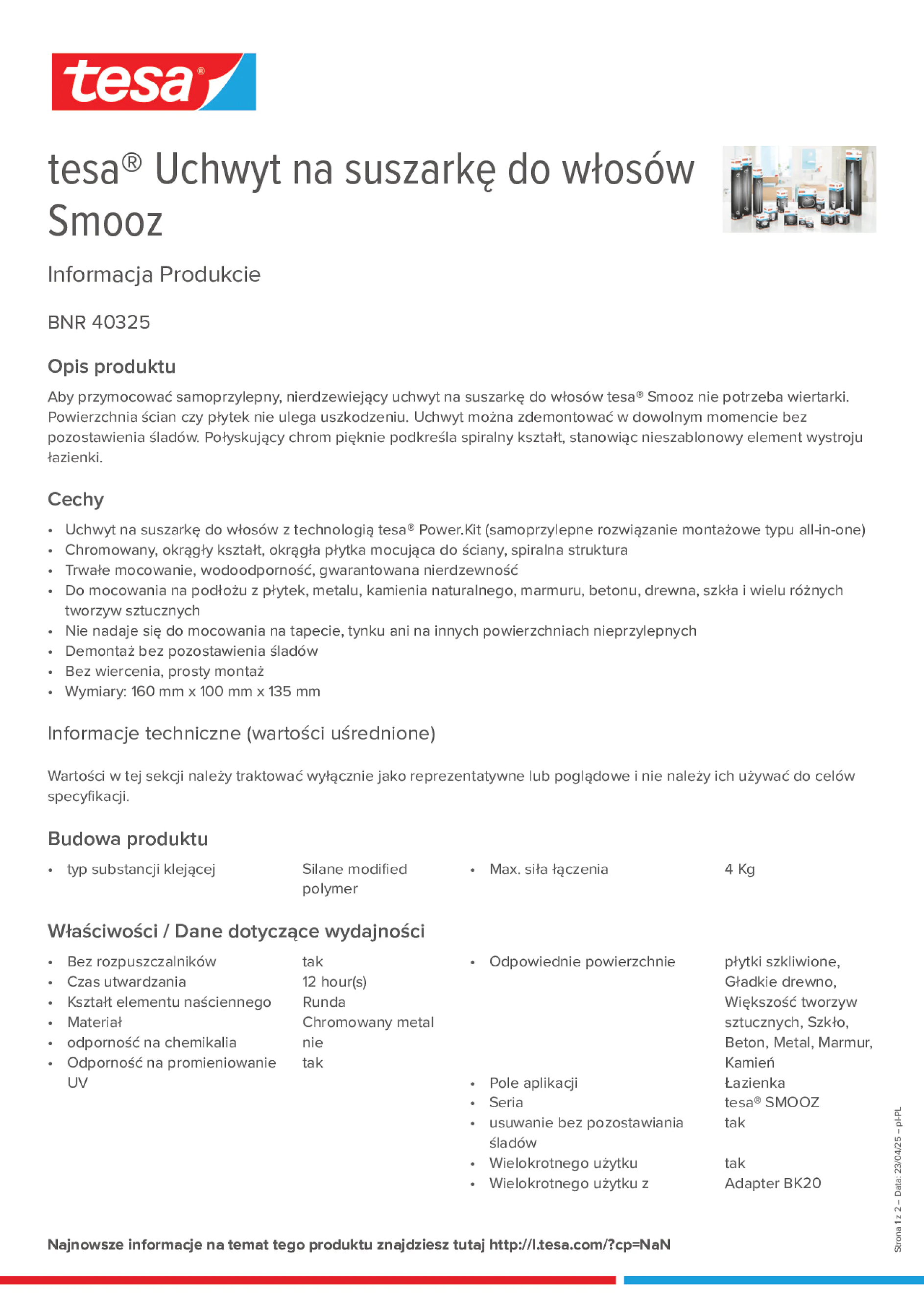 Product information_tesa® 40325_pl-PL
