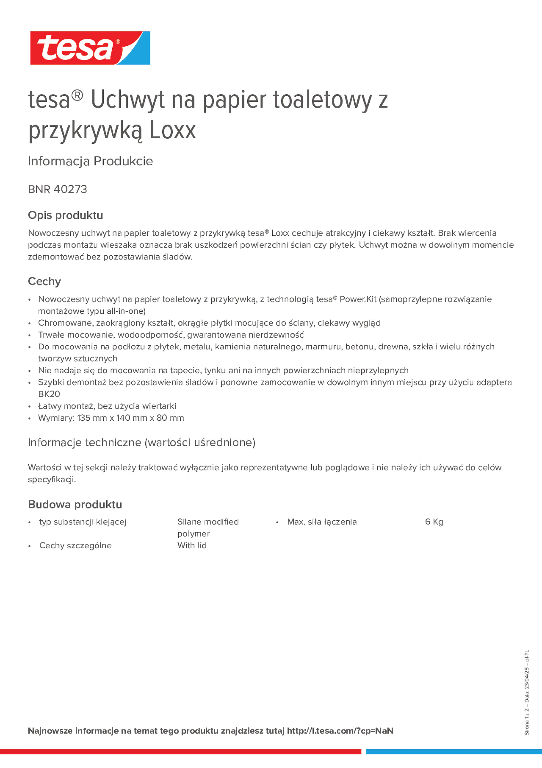 Product information_tesa® 40273_pl-PL