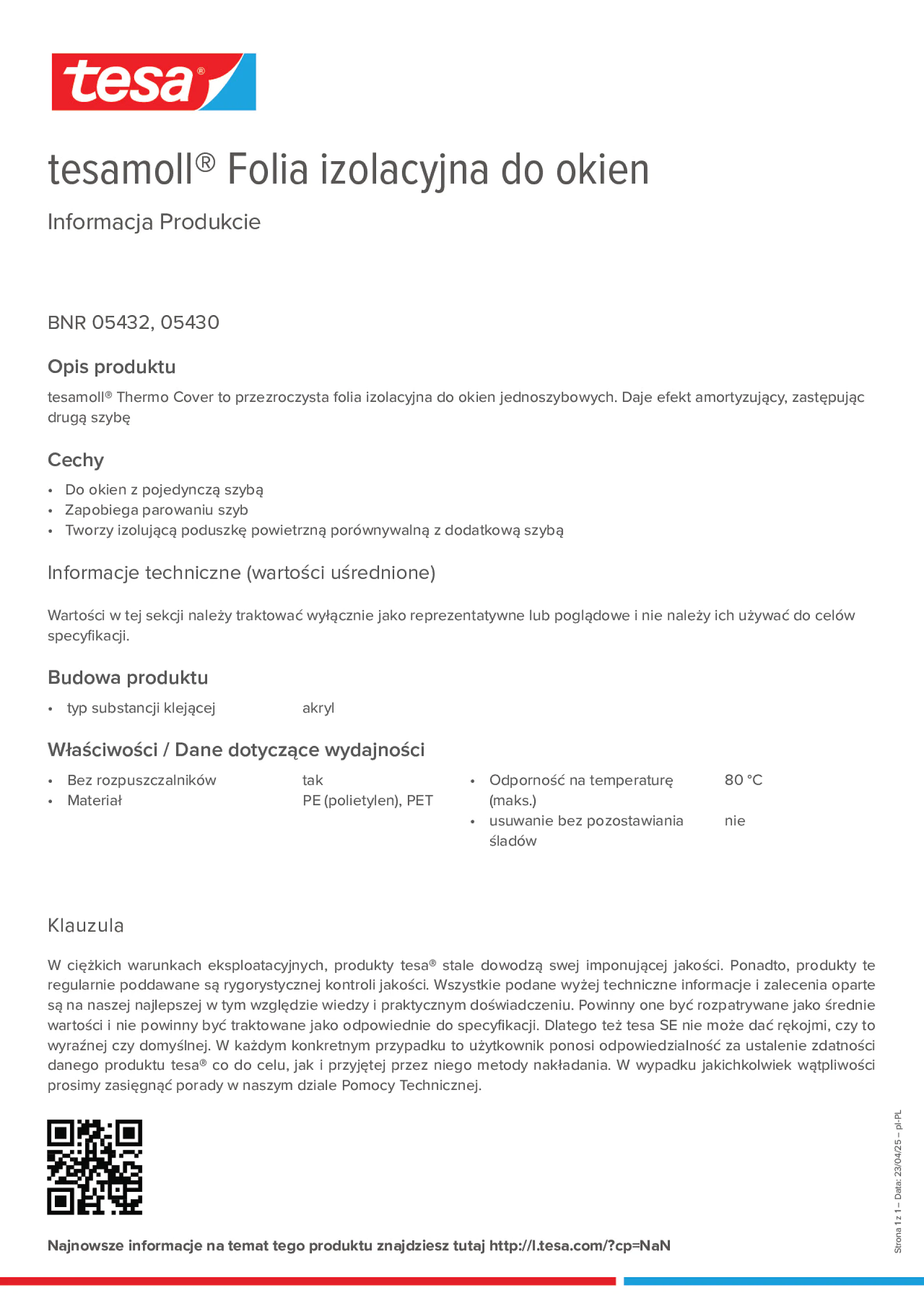 Product information_tesamoll® 5430_pl-PL