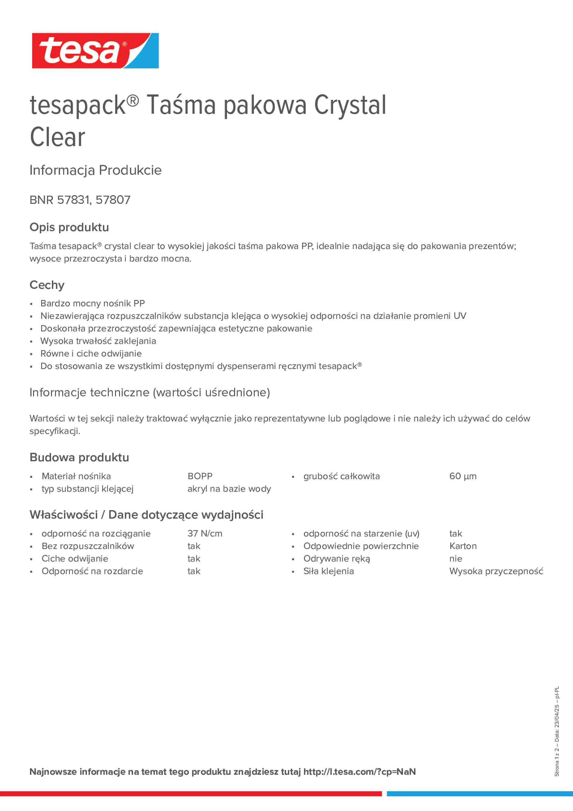 Product information_tesapack® 57807_pl-PL