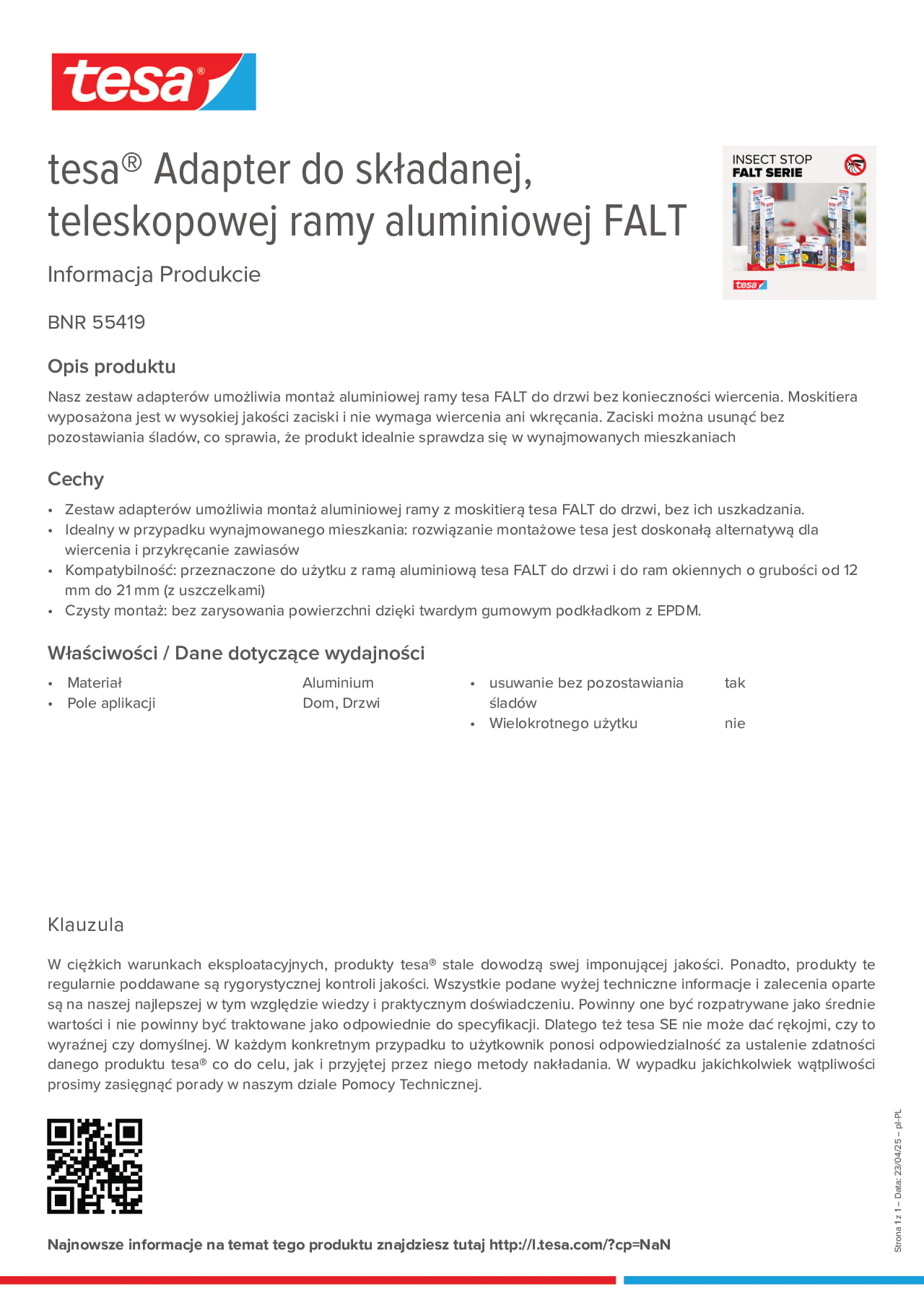 Product information_tesa® 55419_pl-PL