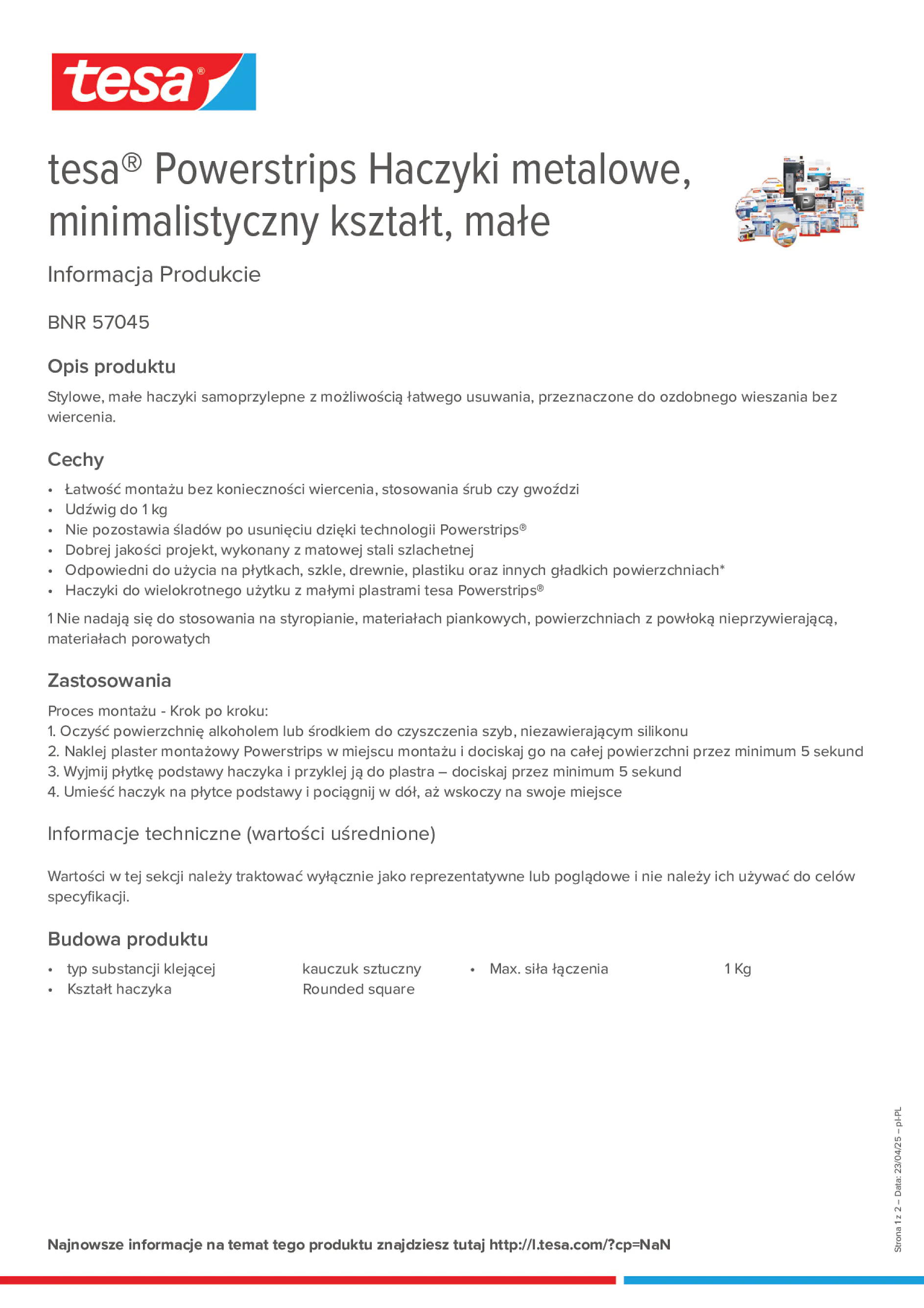 Product information_tesa® Powerstrips 57045_pl-PL
