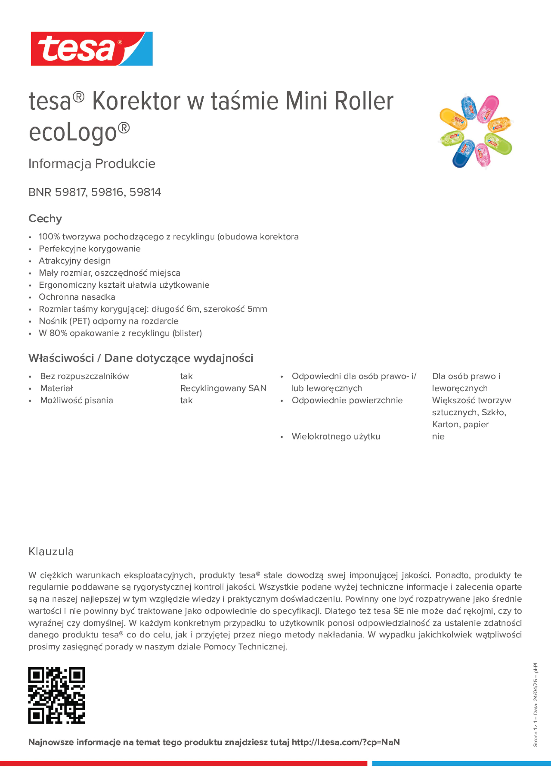 Product information_tesa® 59814_pl-PL