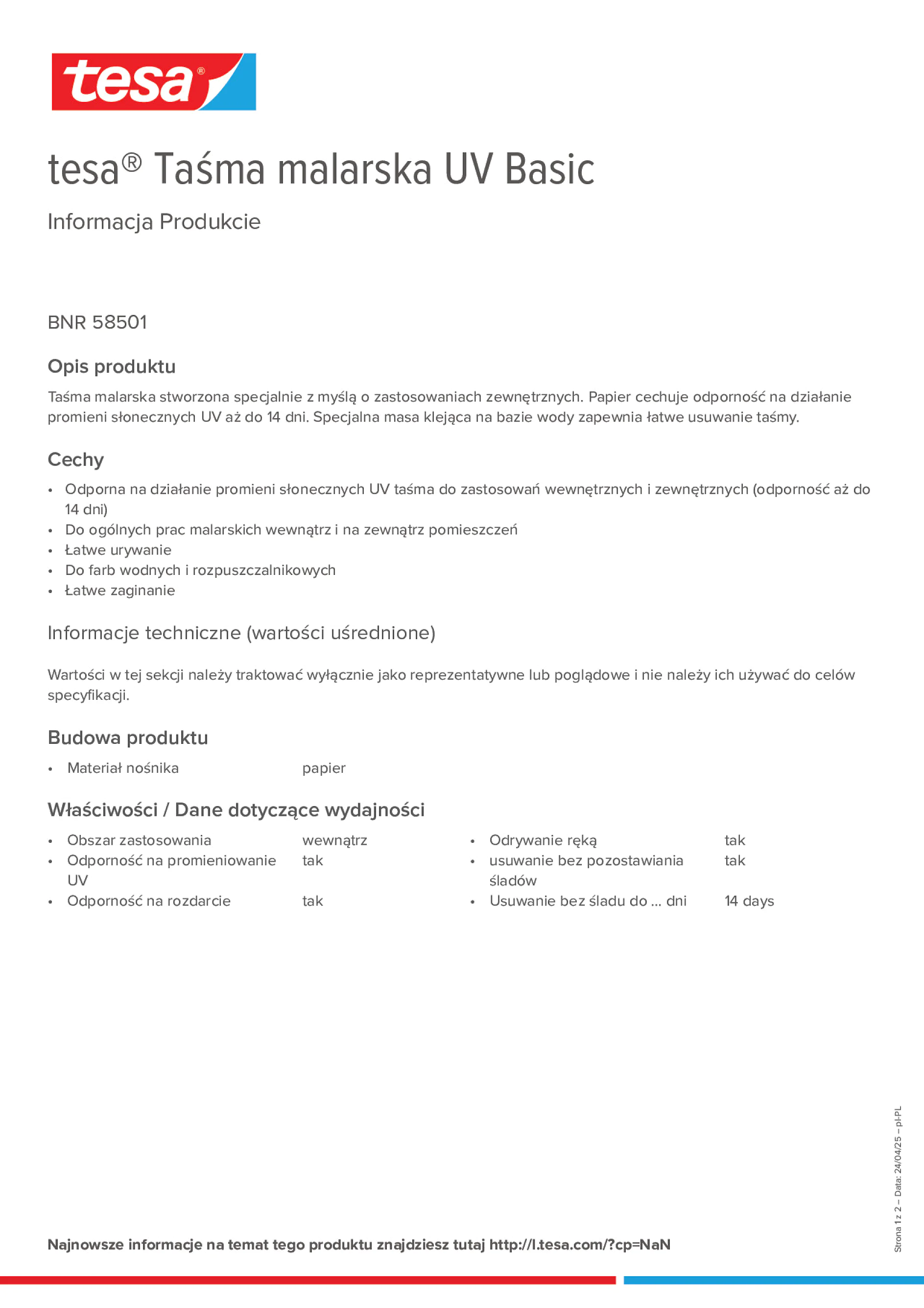 Product information_tesa® 58501_pl-PL