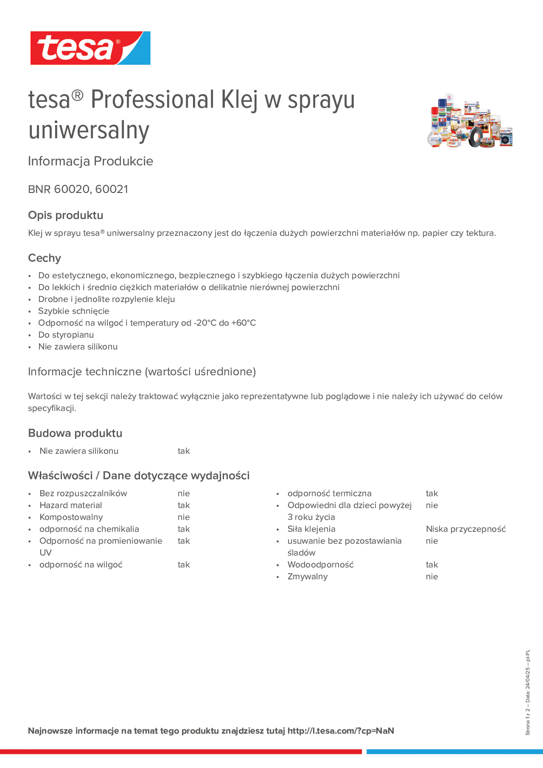 Product information_tesa® Professional 60020 / 60021_pl-PL