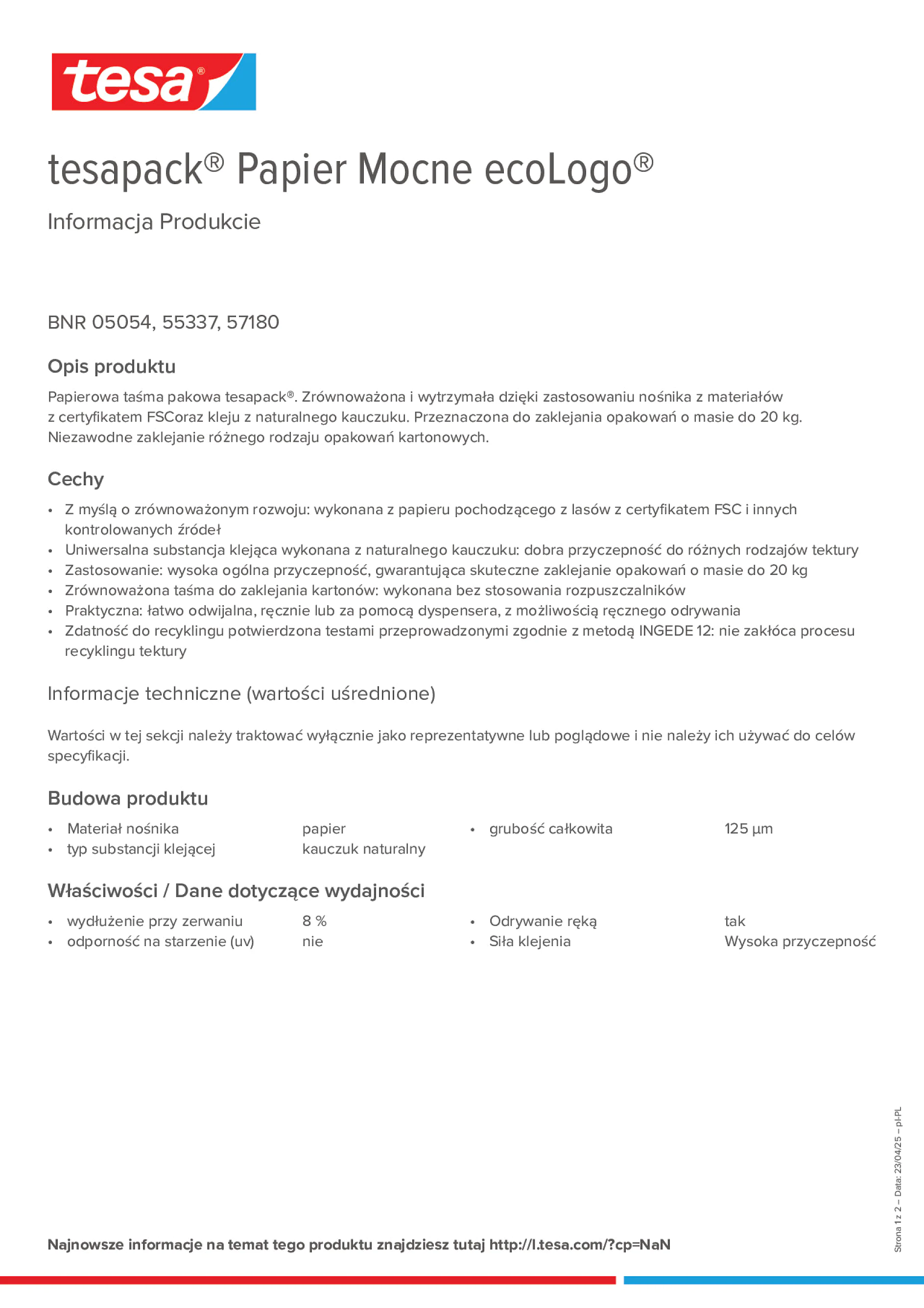 Product information_tesapack® 05054_pl-PL