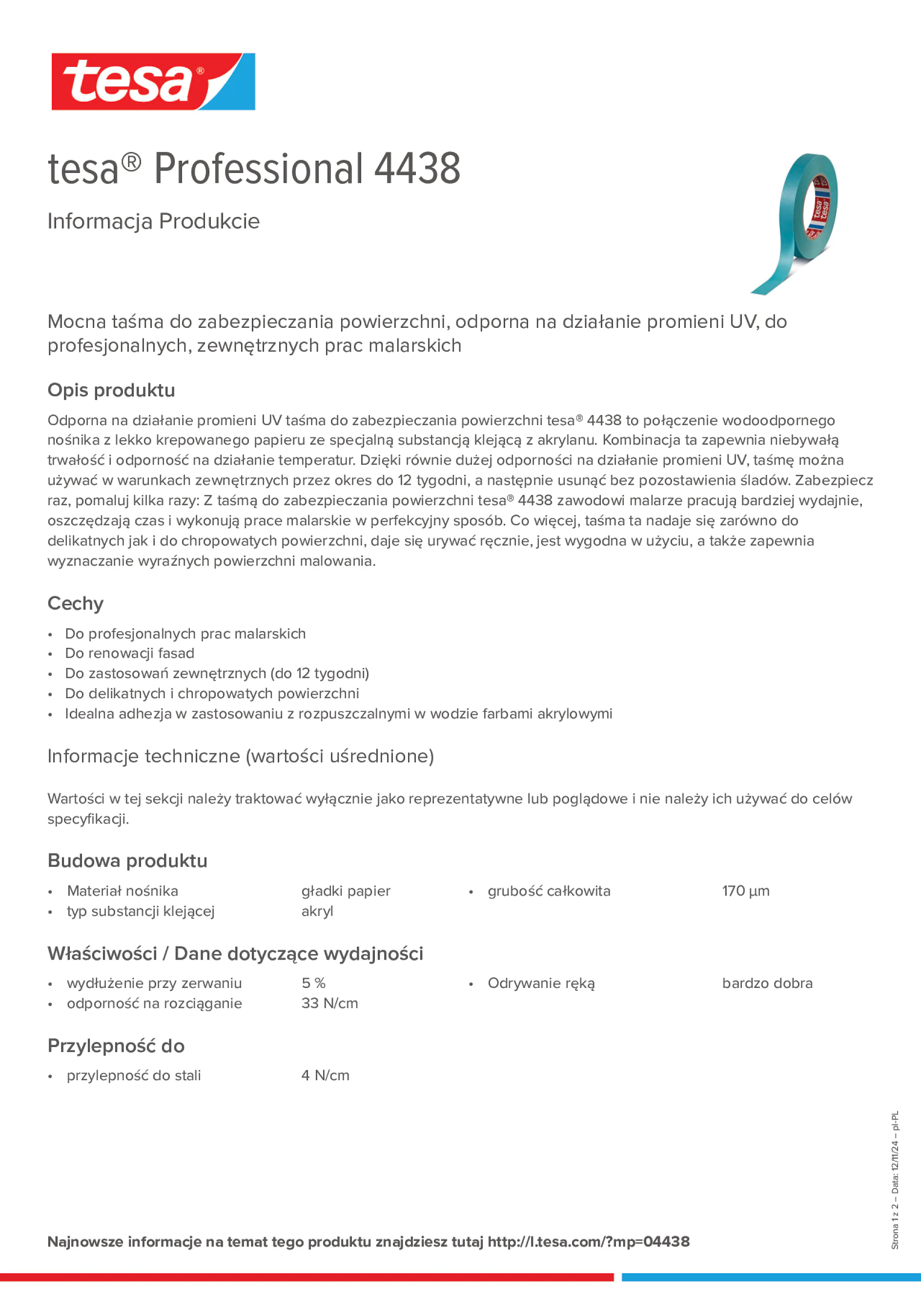 Product information_tesa® Professional 04438_pl-PL