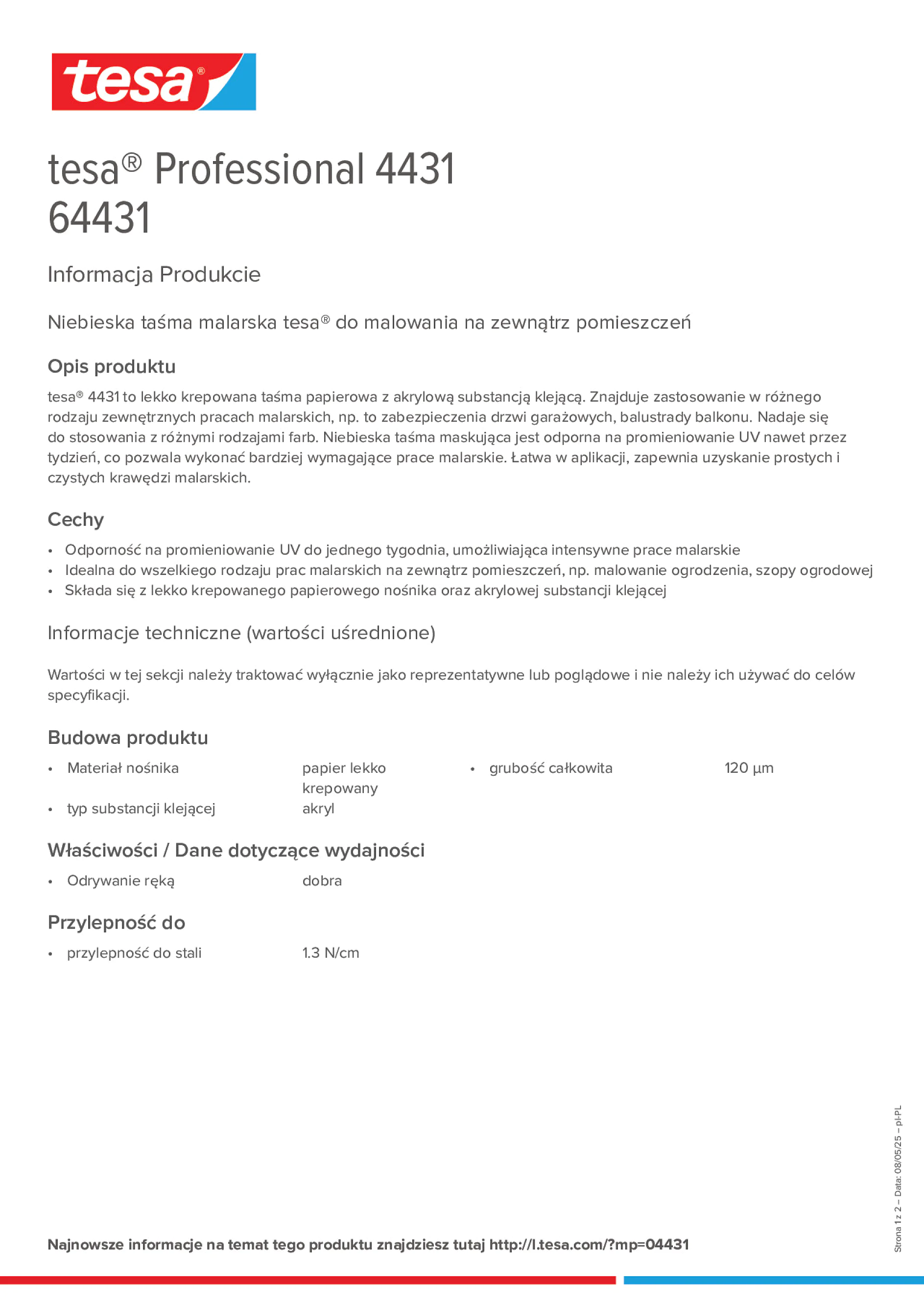 Product information_tesa® Professional 04431_pl-PL