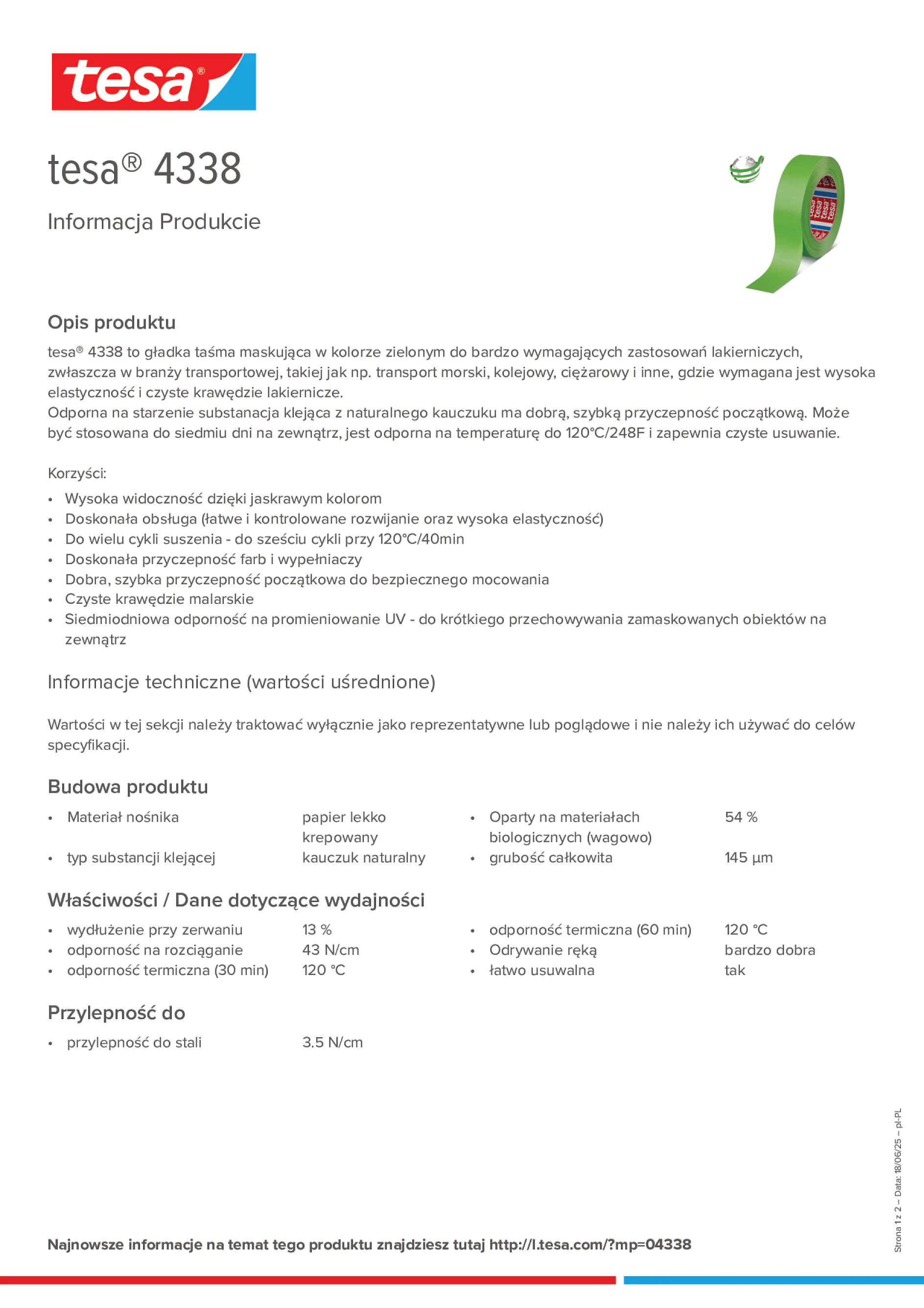 Product information_tesa® 4338_pl-PL