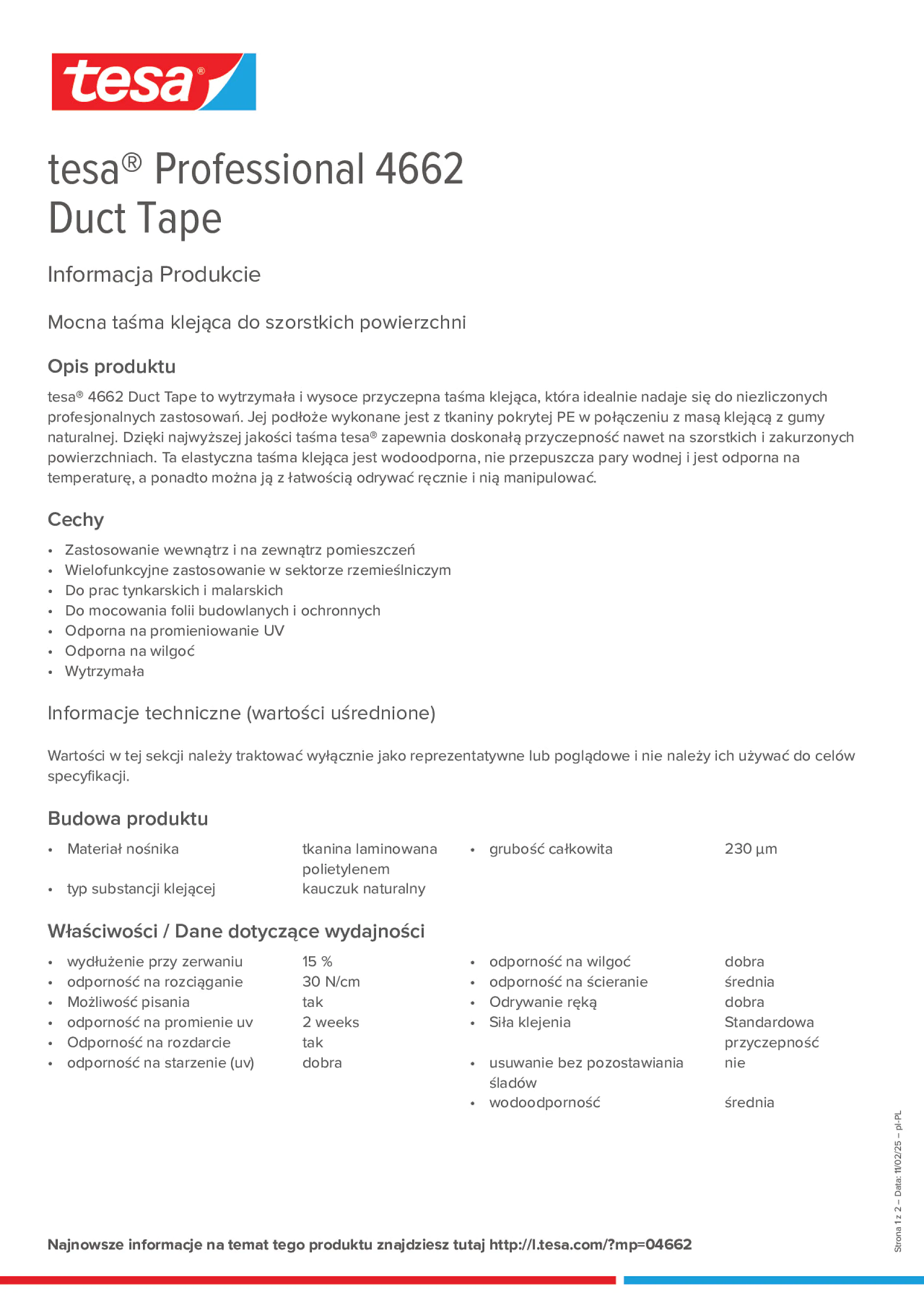Product information_tesa® Professional 04662_pl-PL