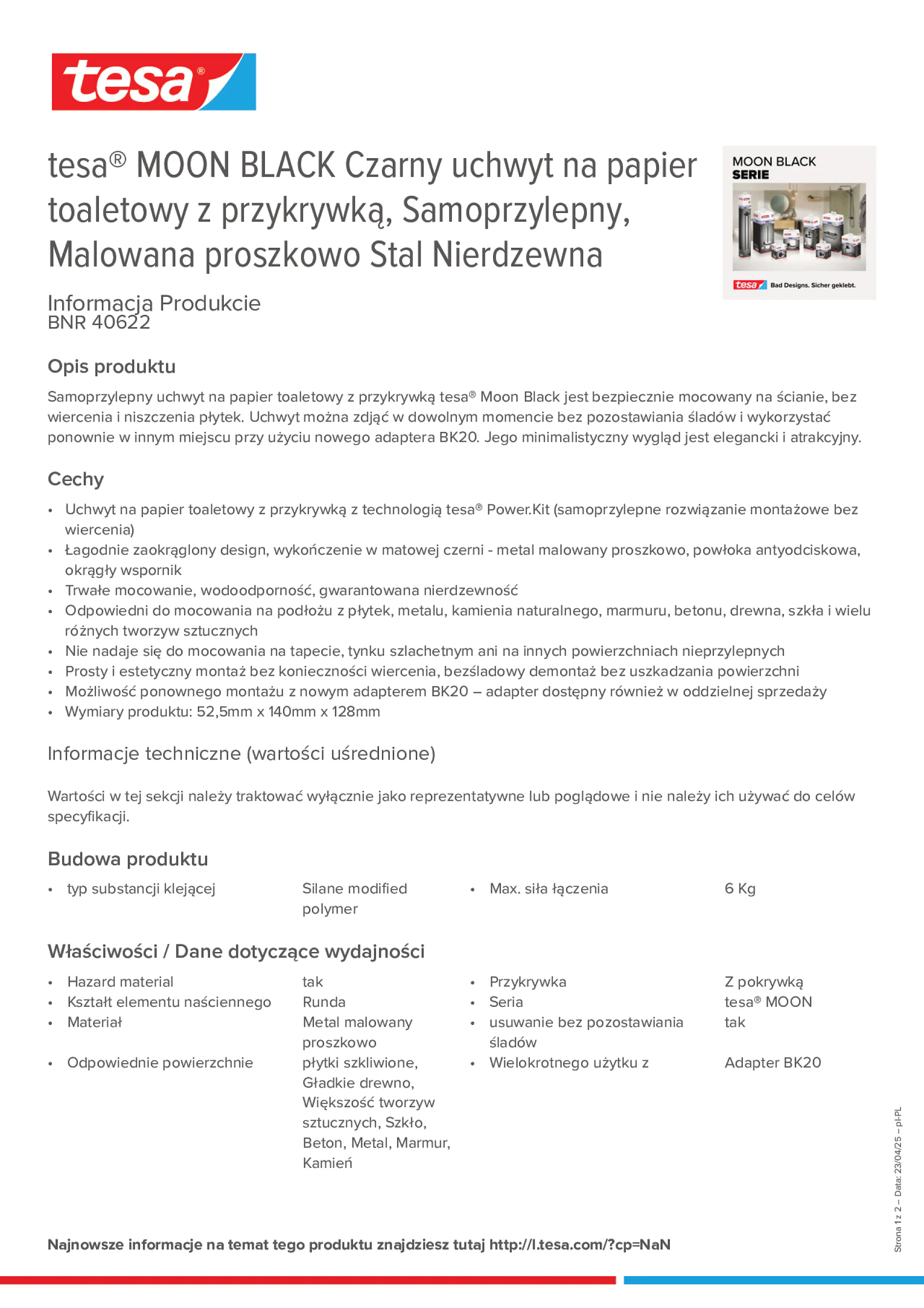 Product information_tesa® 40622_pl-PL