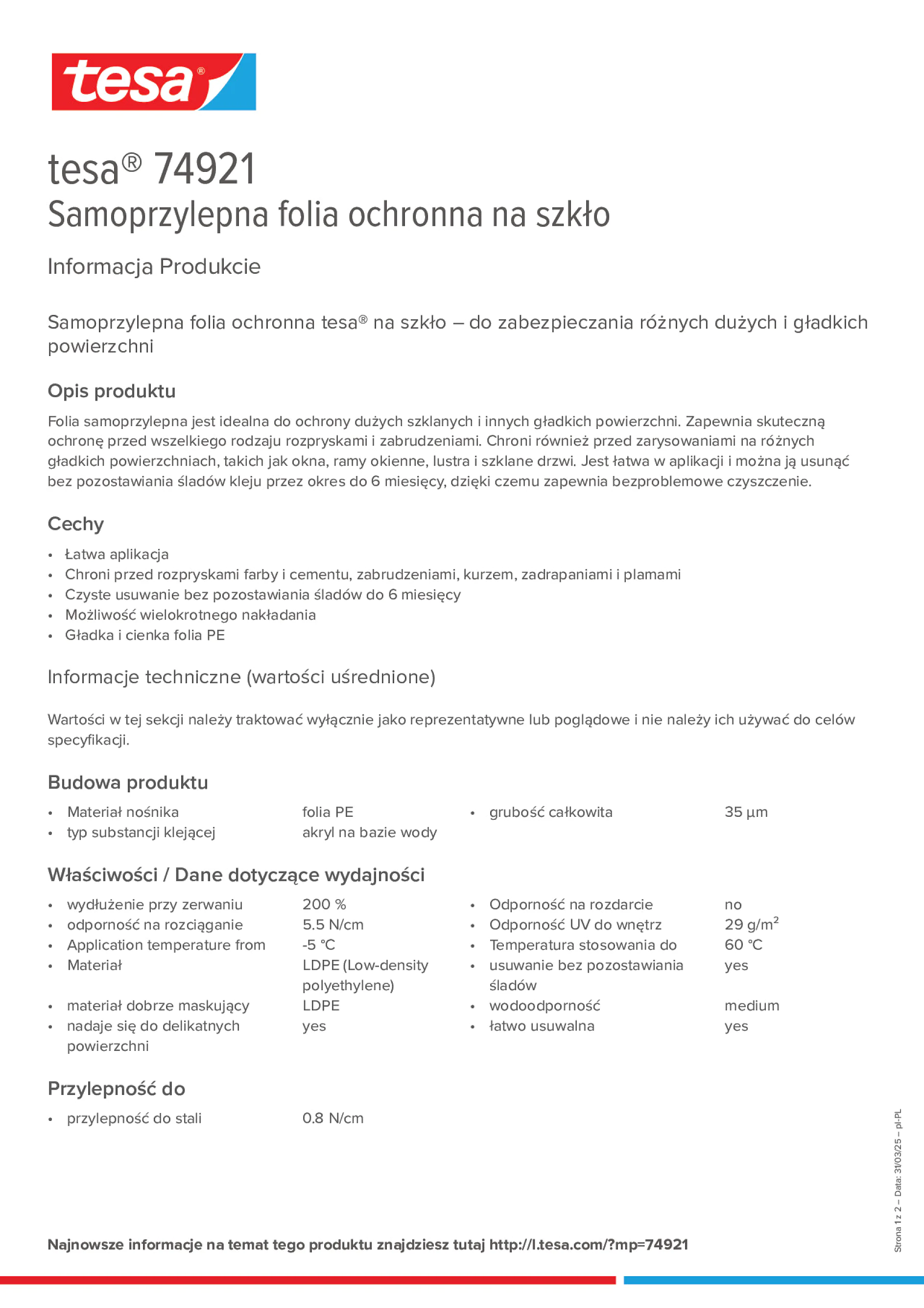 Product information_tesa® 74921_pl-PL
