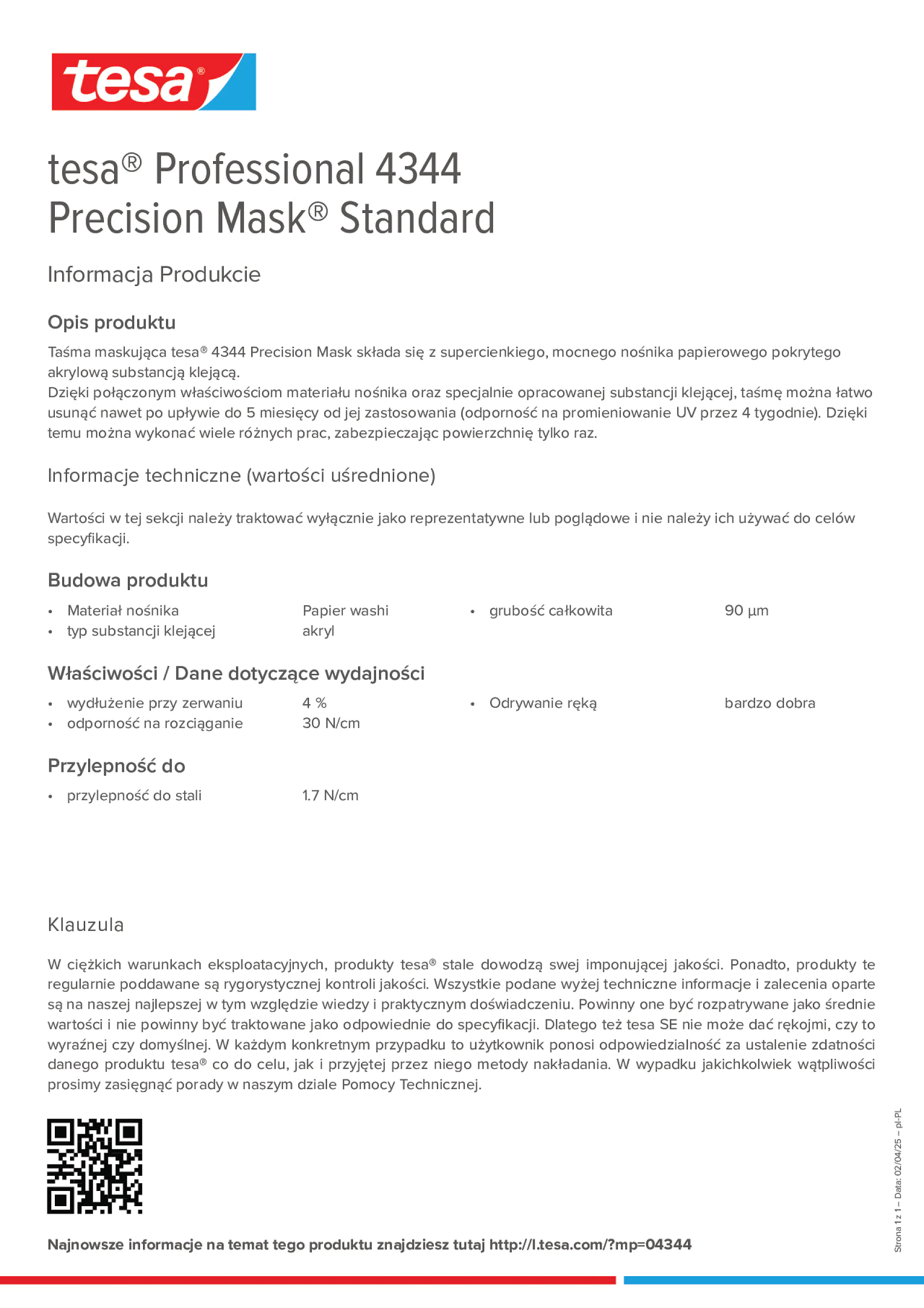Product information_tesa® Professional 04344_pl-PL