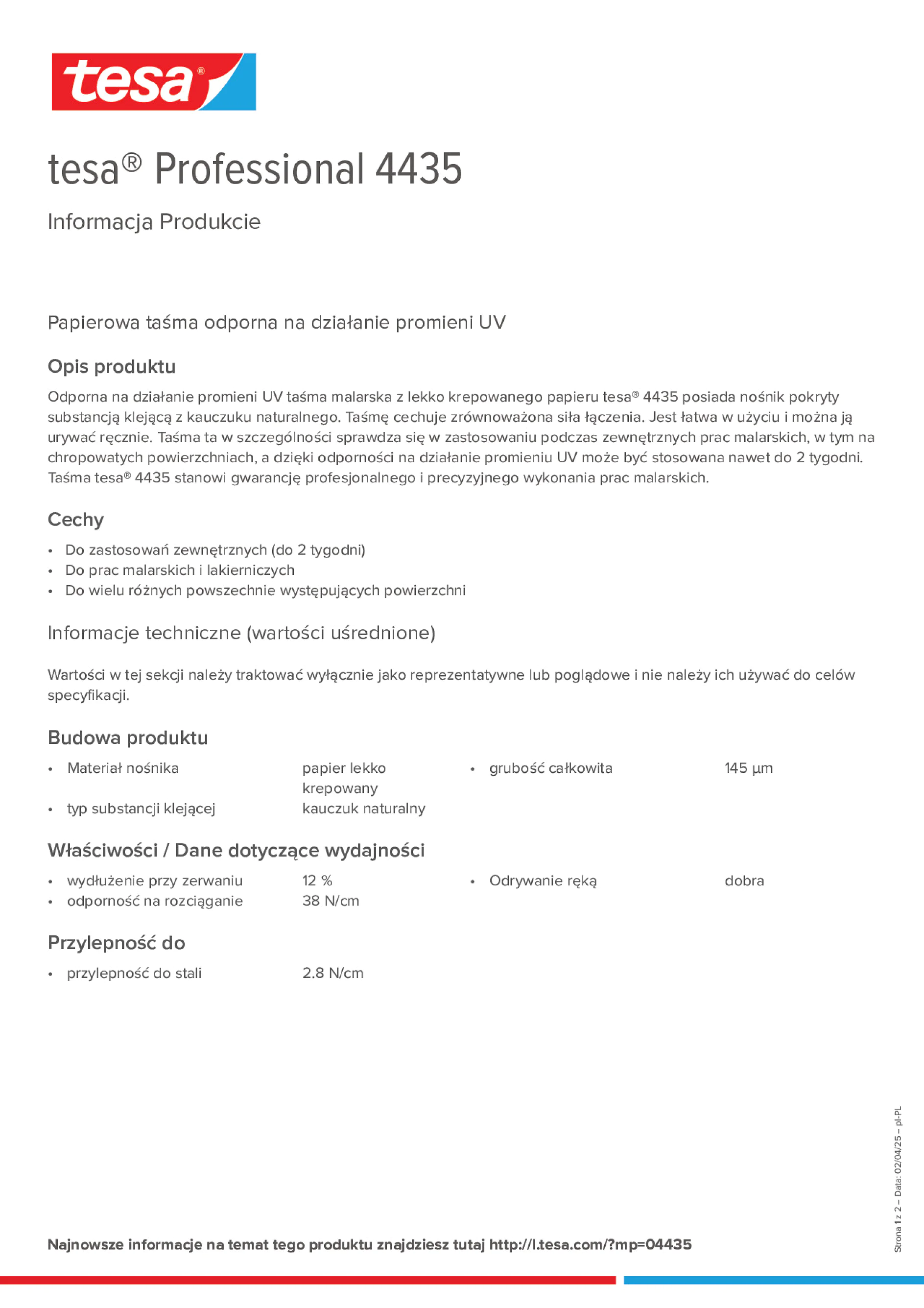 Product information_tesa® Professional 04435_pl-PL