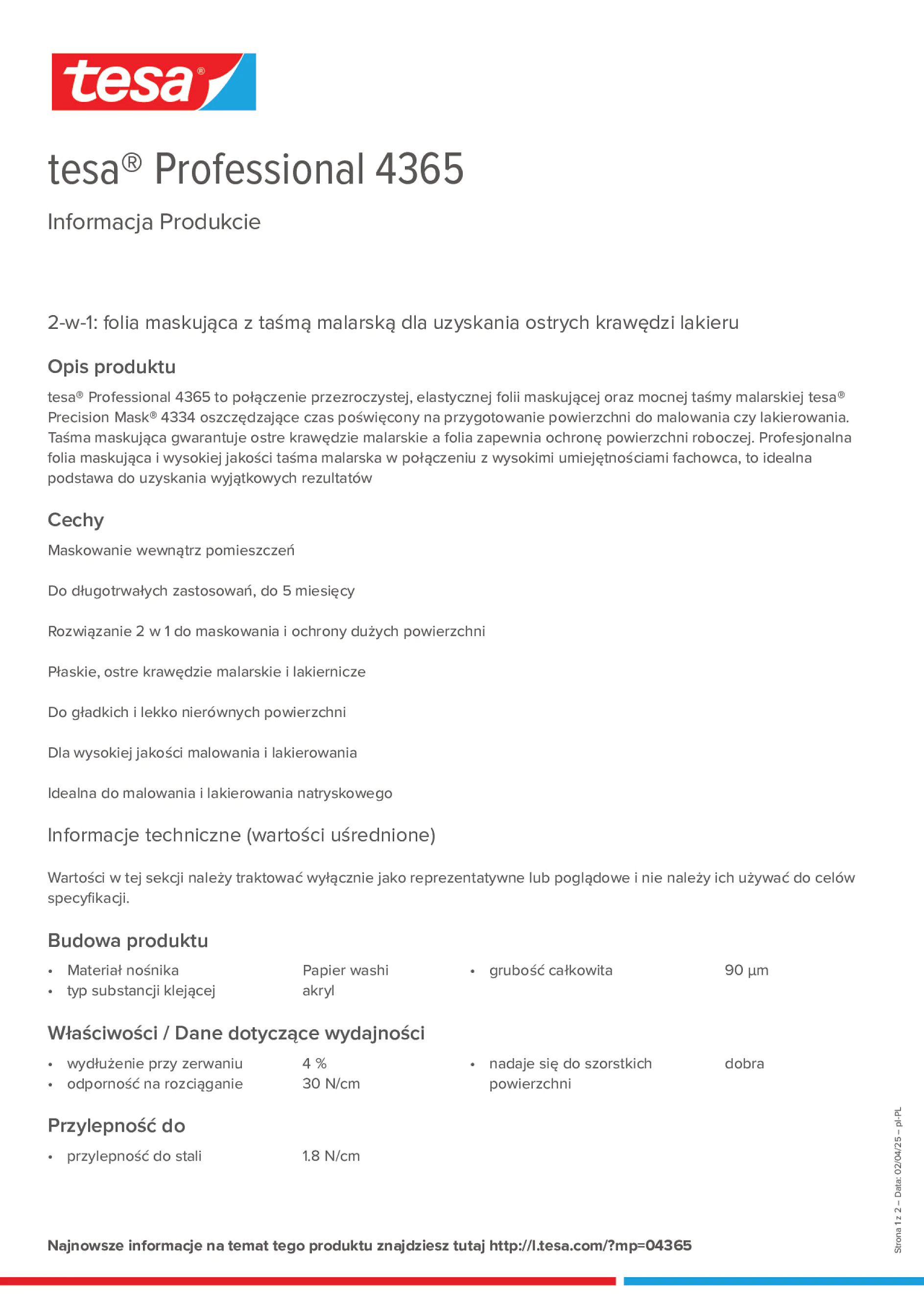 Product information_tesa® Professional 04365_pl-PL