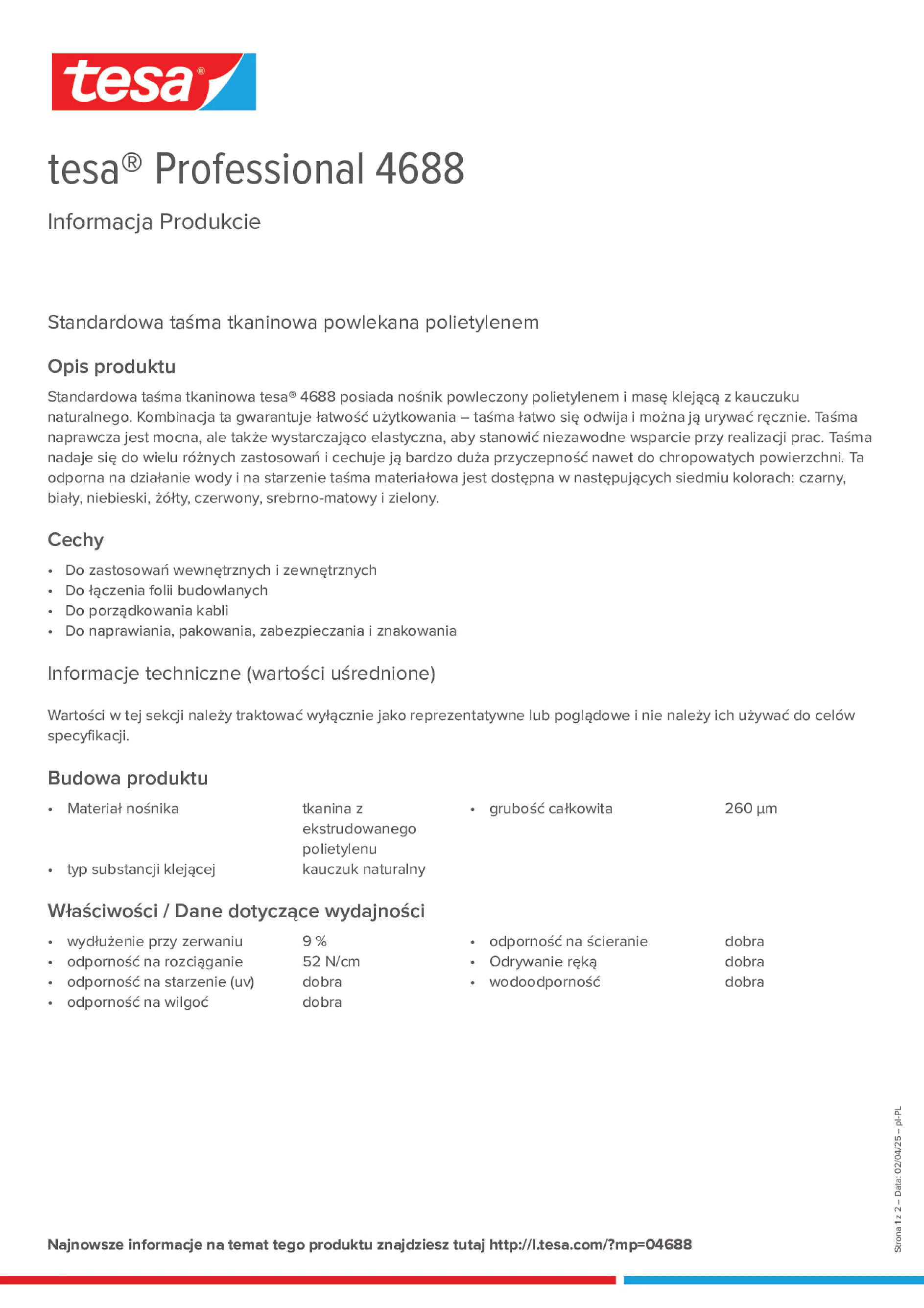 Product information_tesa® Professional 04688_pl-PL
