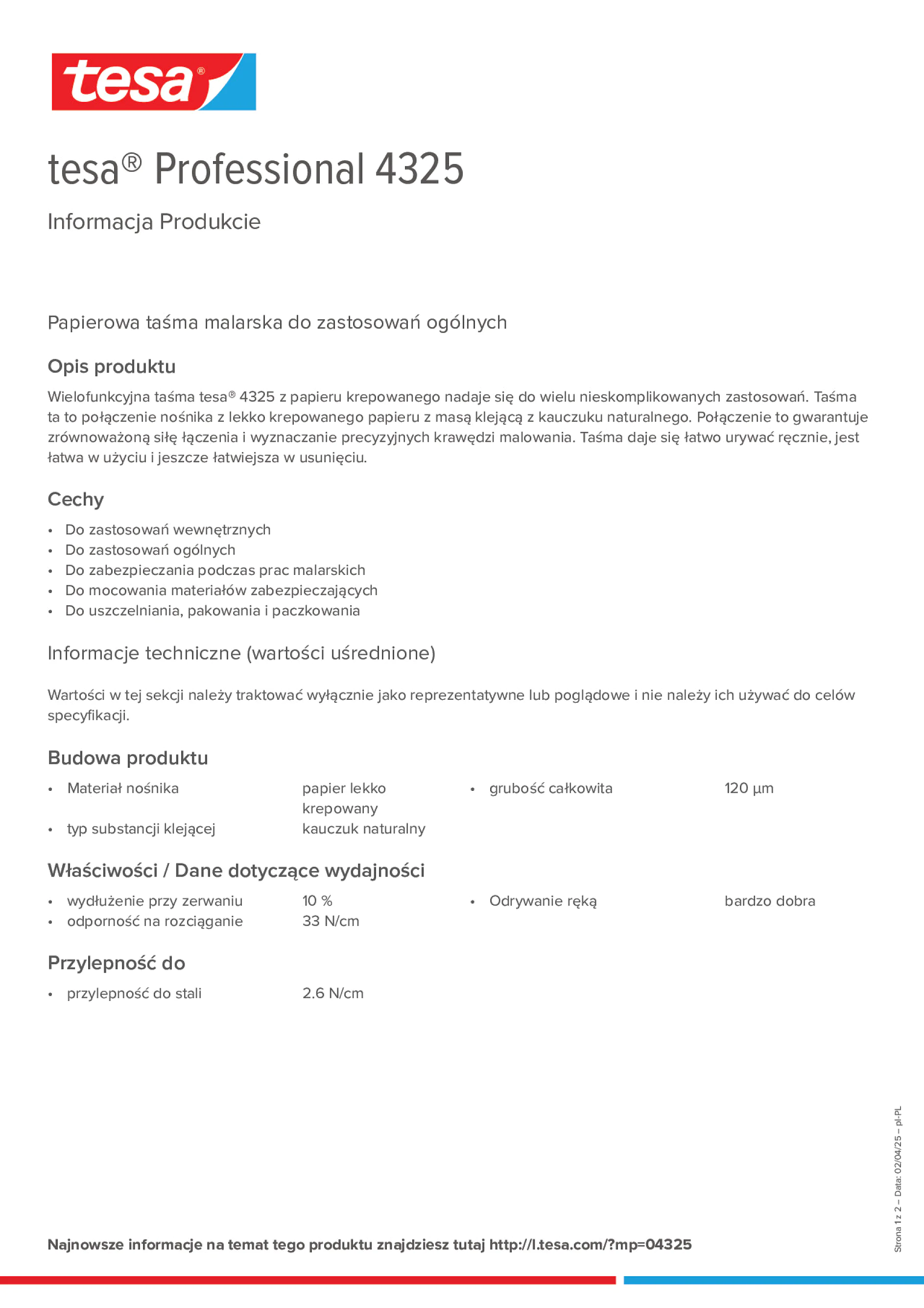 Product information_tesa® Professional 04325_pl-PL