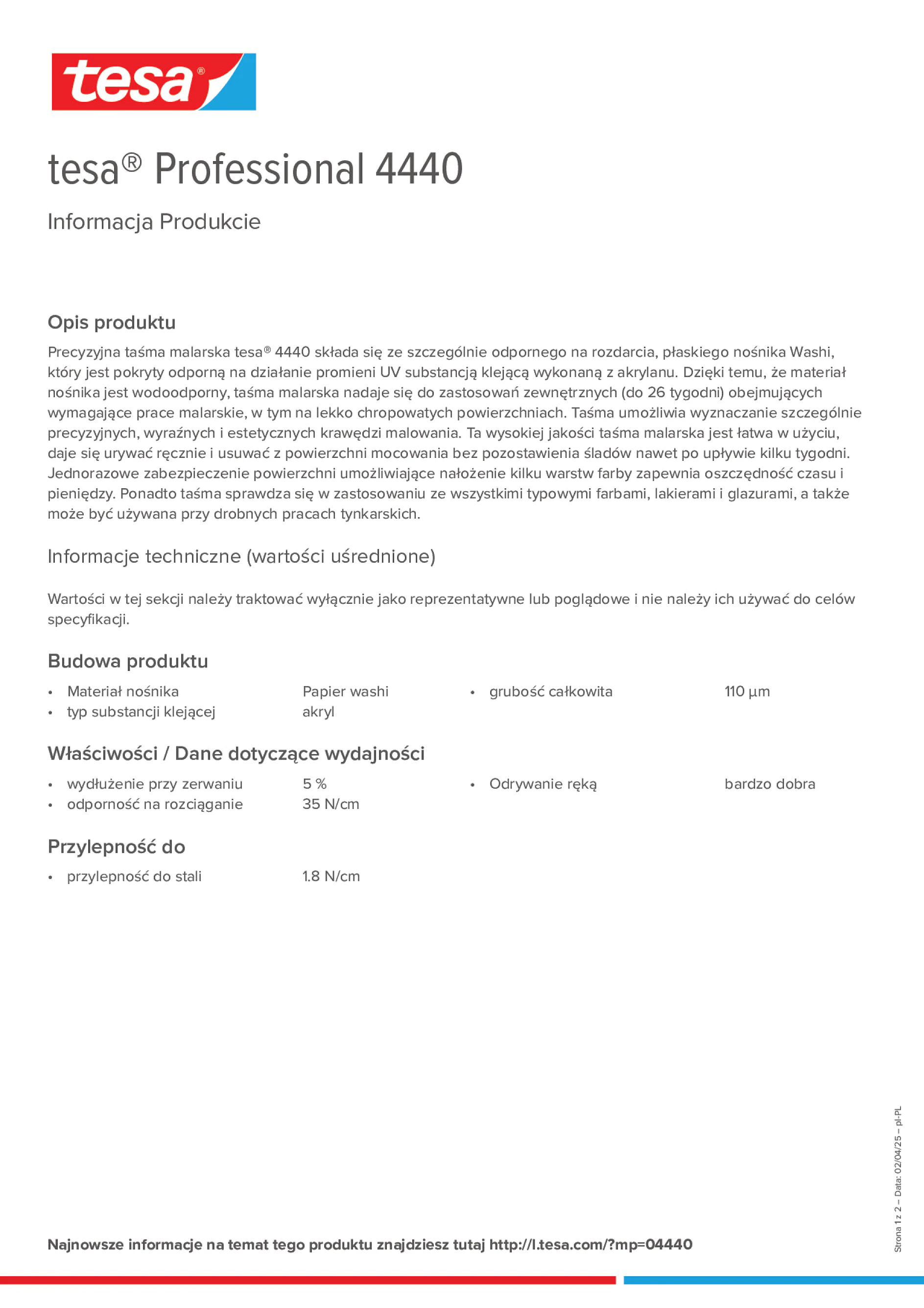 Product information_tesa® Professional 04440_pl-PL