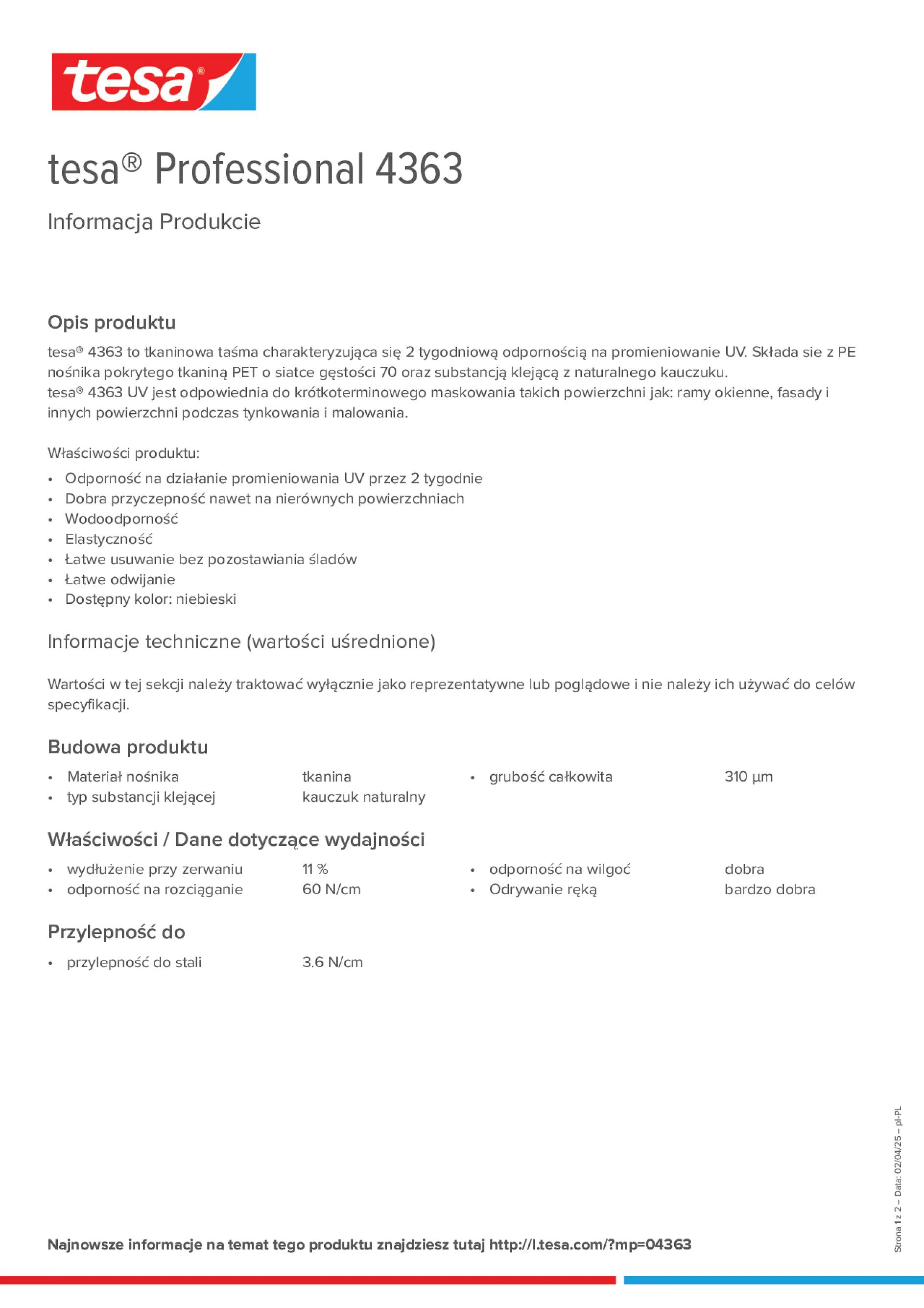 Product information_tesa® Professional 04363_pl-PL