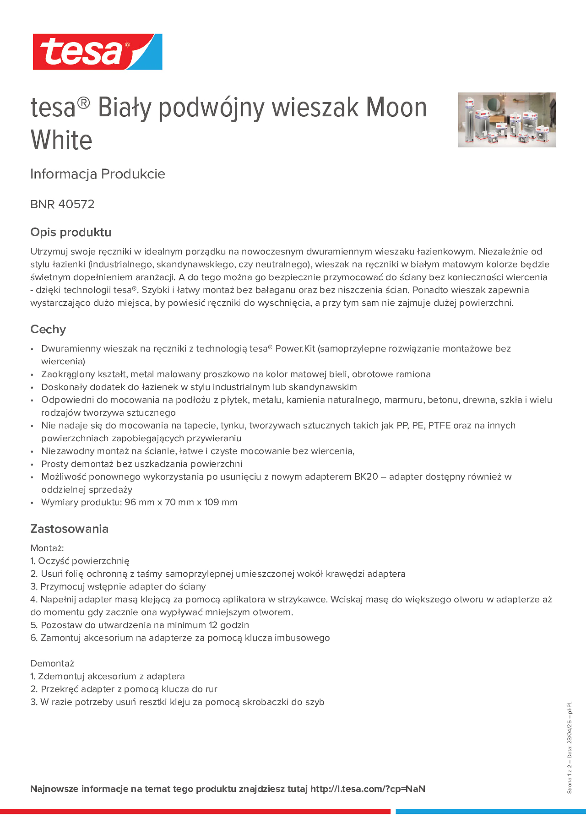 Product information_tesa® 40572_pl-PL