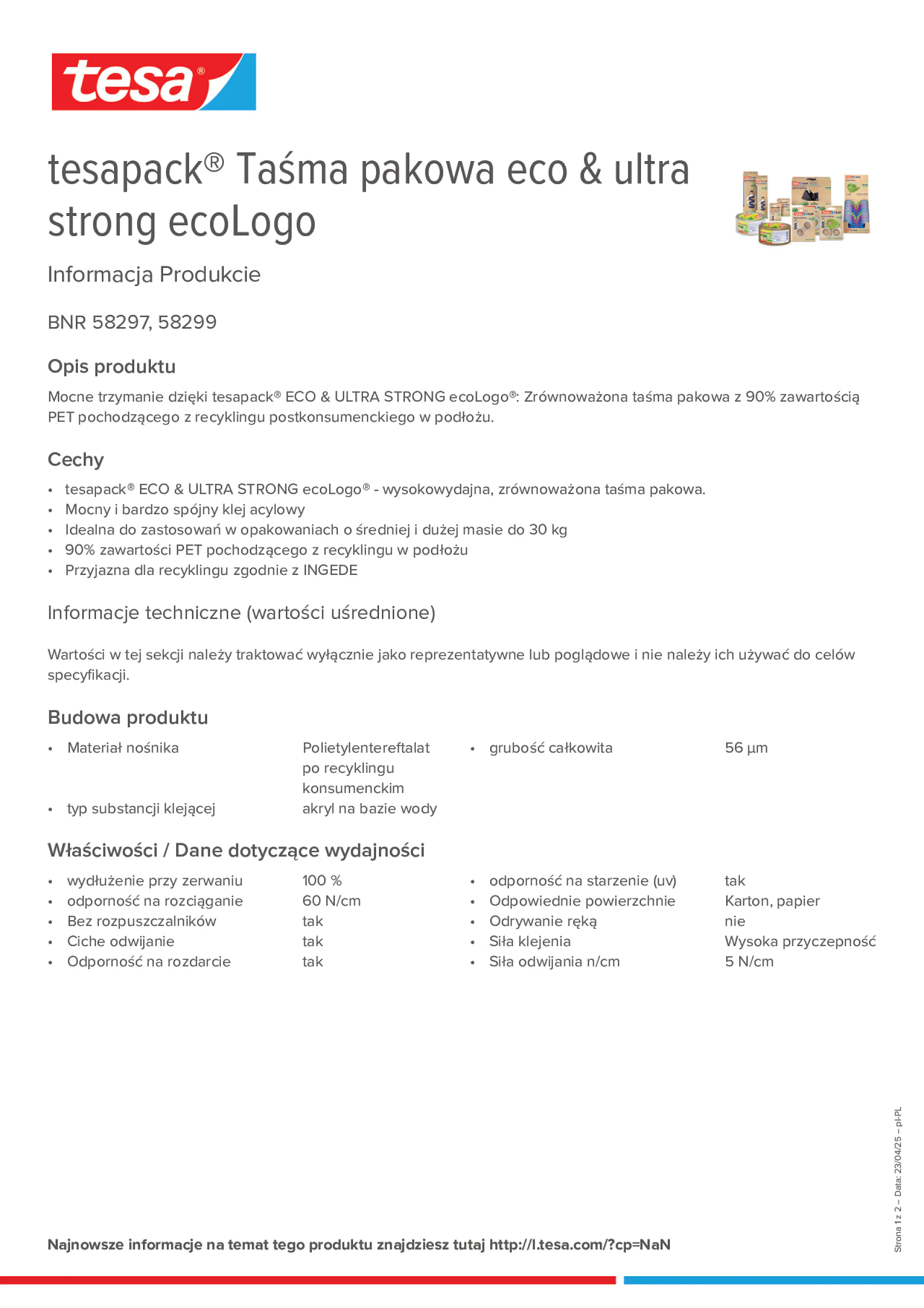 Product information_tesapack® 58297_pl-PL
