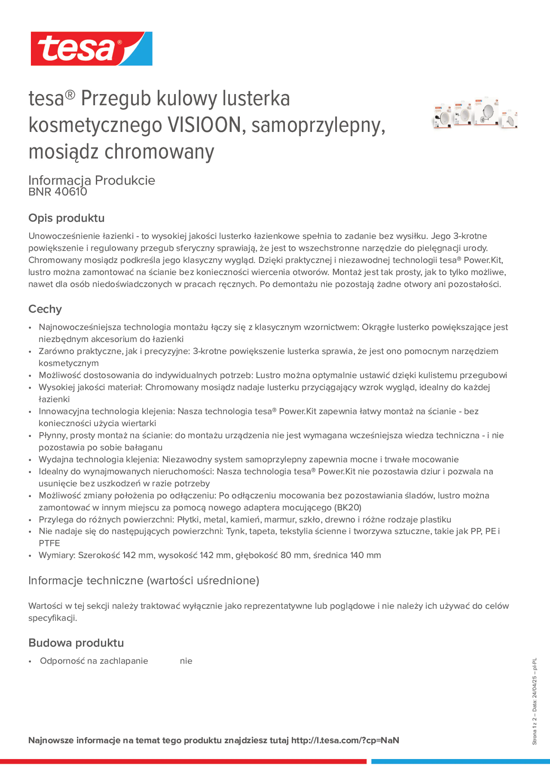 Product information_tesa® 40610_pl-PL