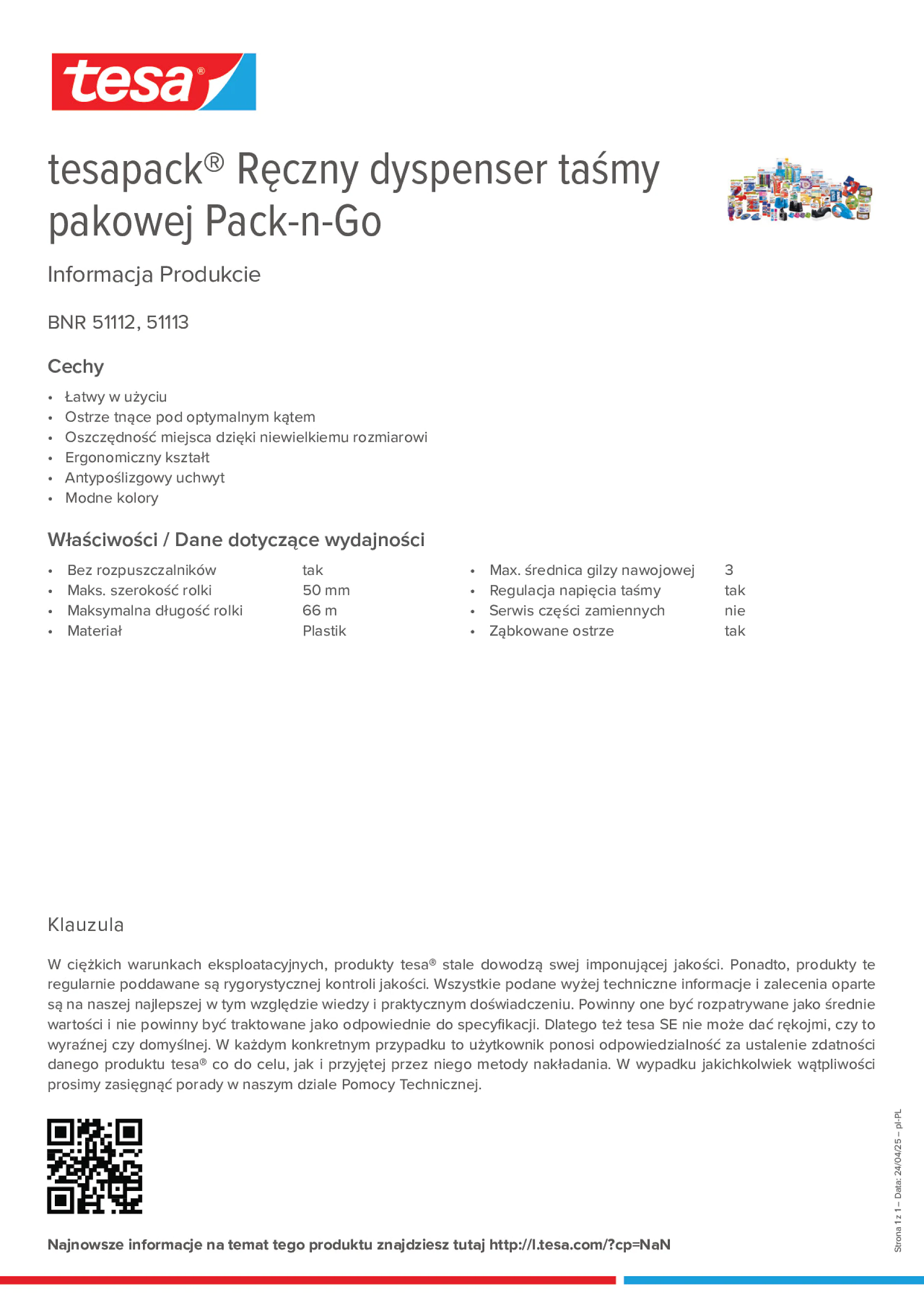 Product information_tesapack® 51113_pl-PL